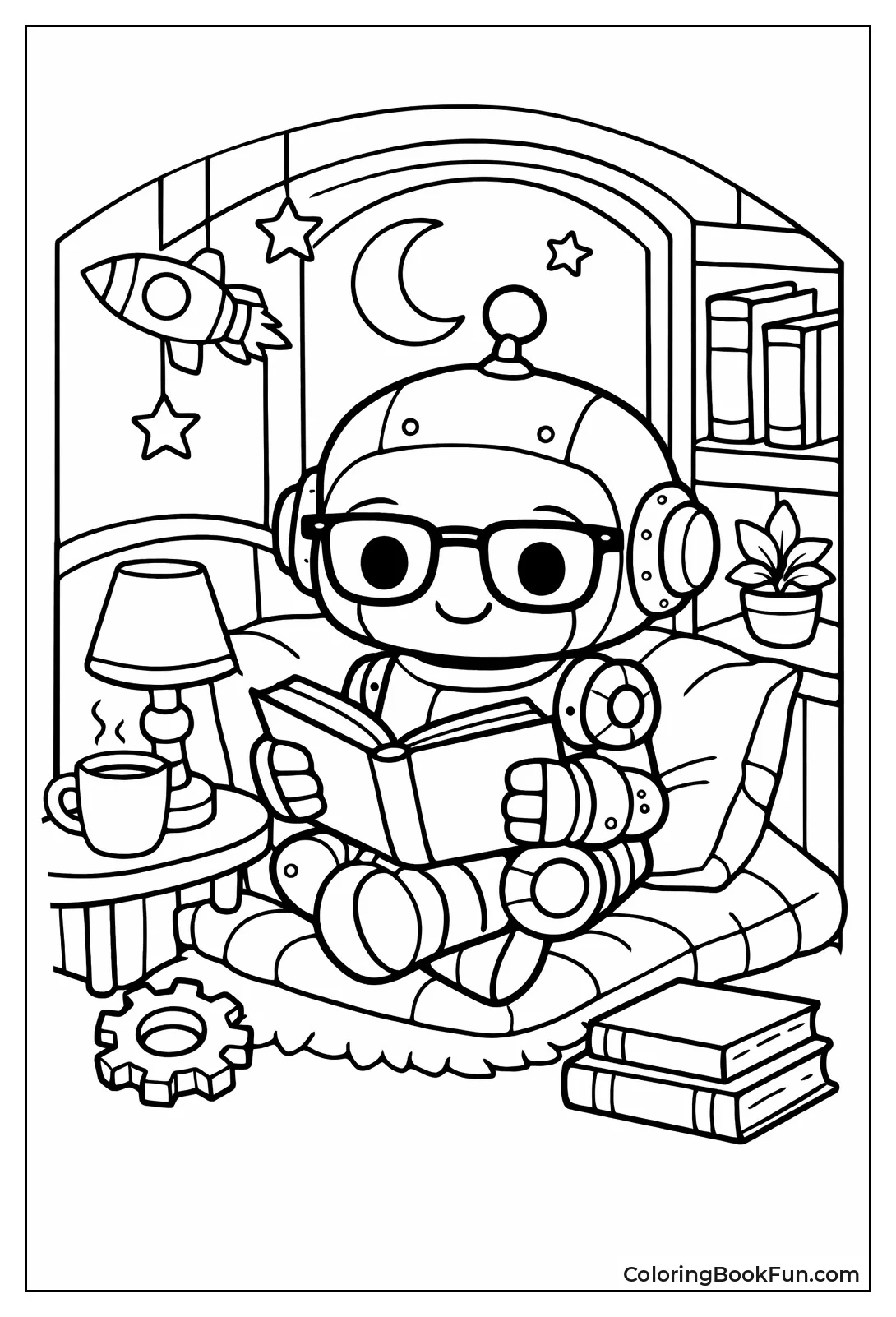 Robot Reads Big Book