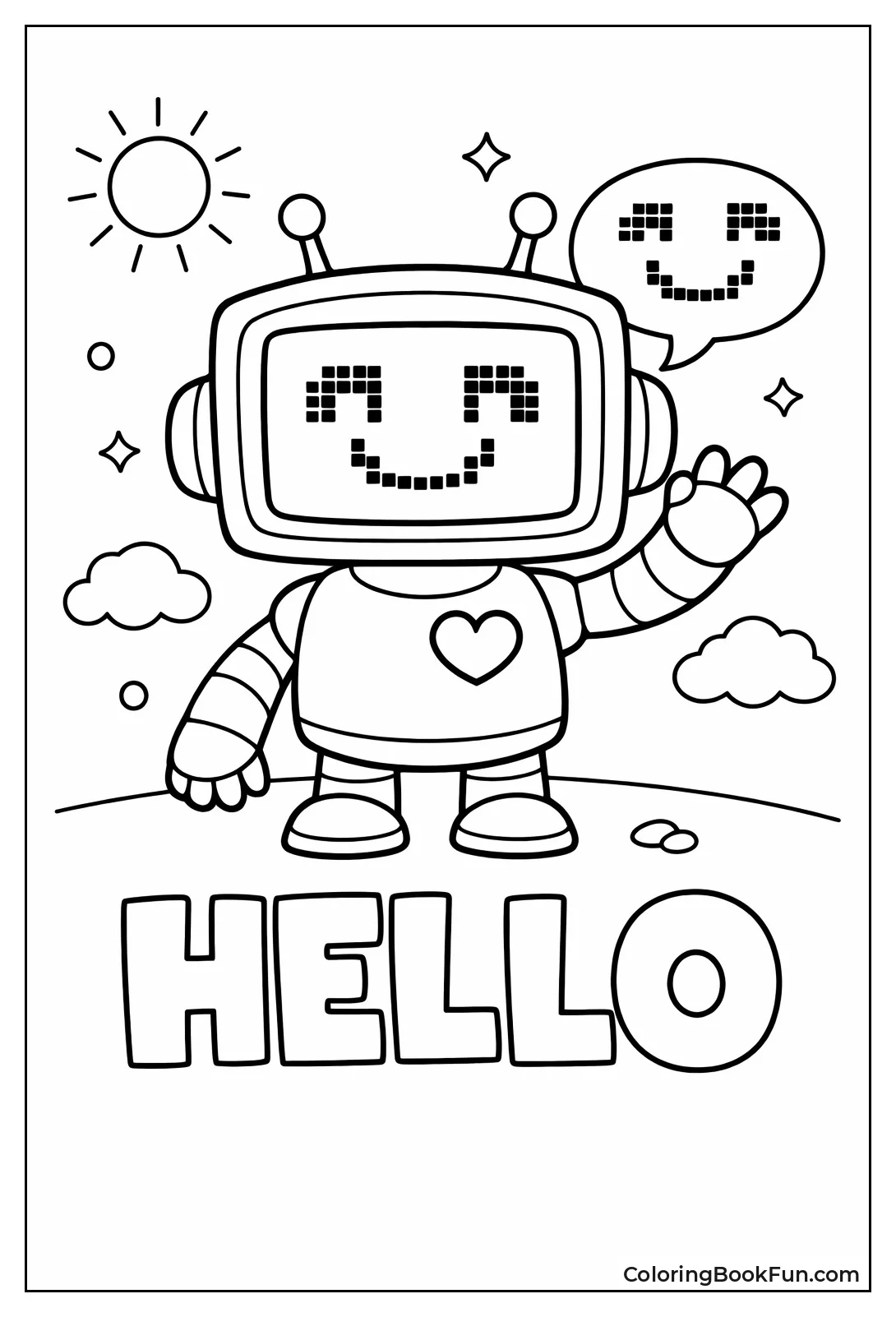 Robot Shows Digital Smile