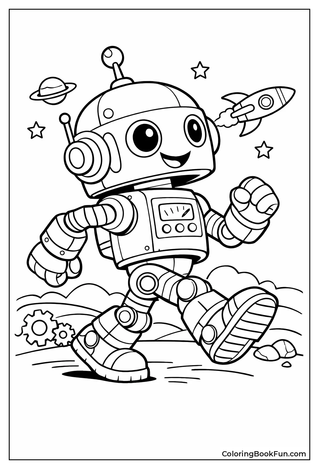 Marching Robot Side View