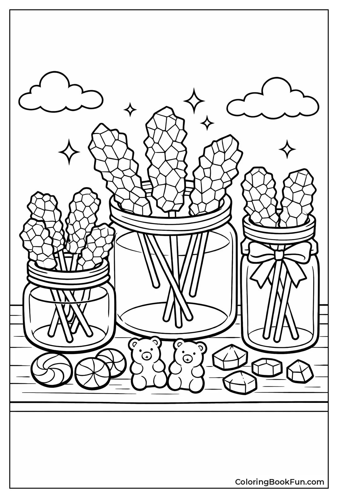 Rock Candy Crystal Jars