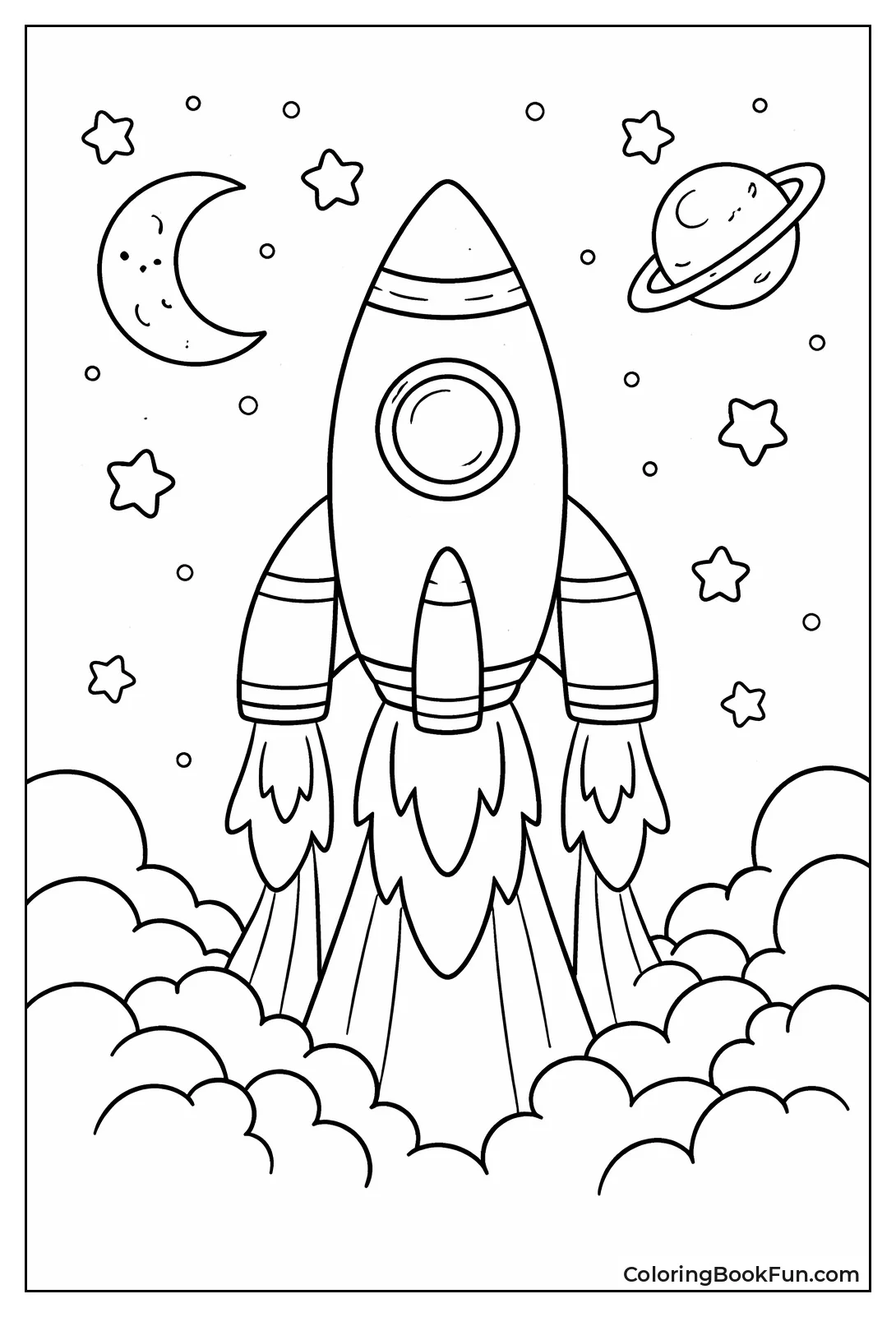 Front Rocket Flames Burst