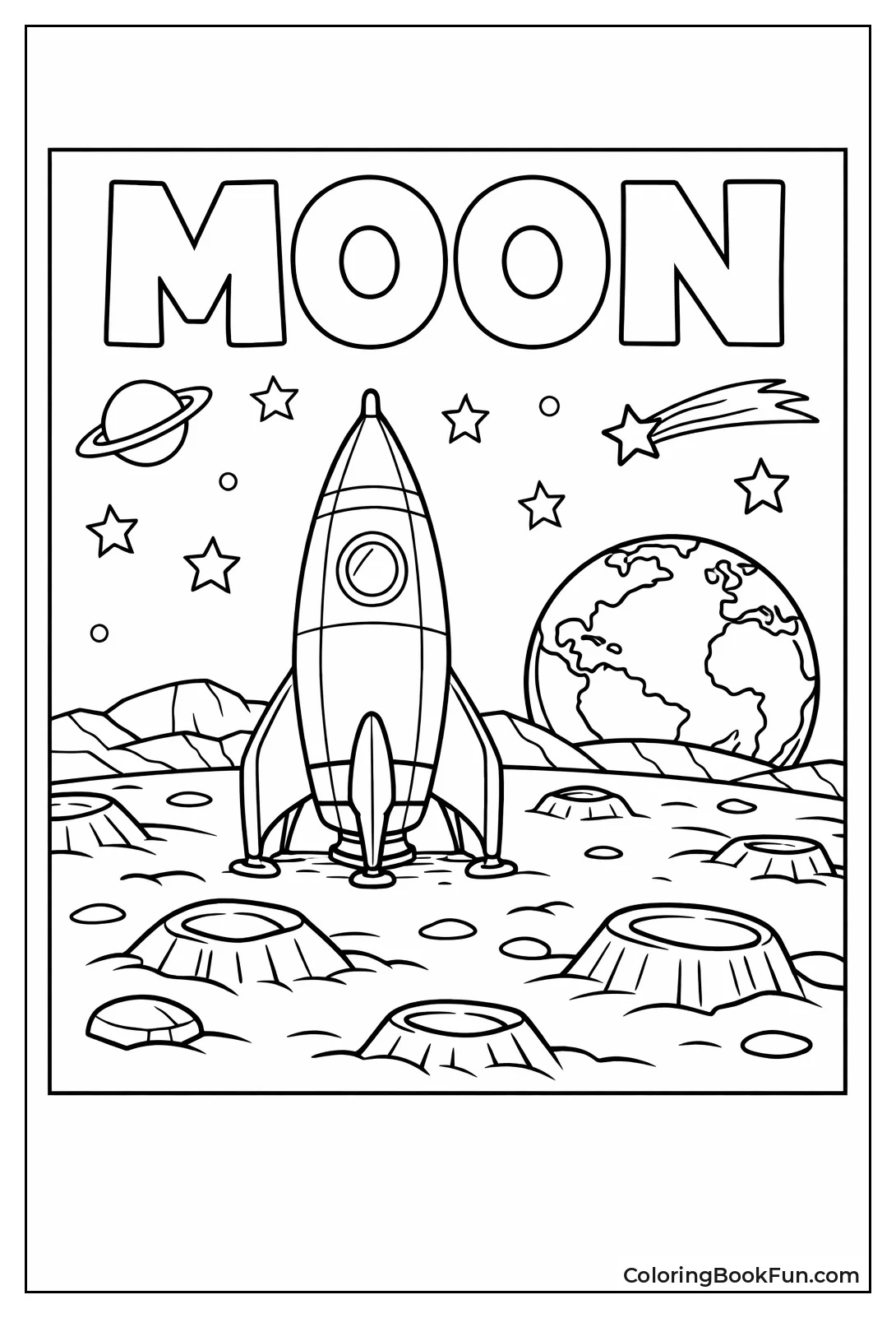 Rocket Parks on Moon
