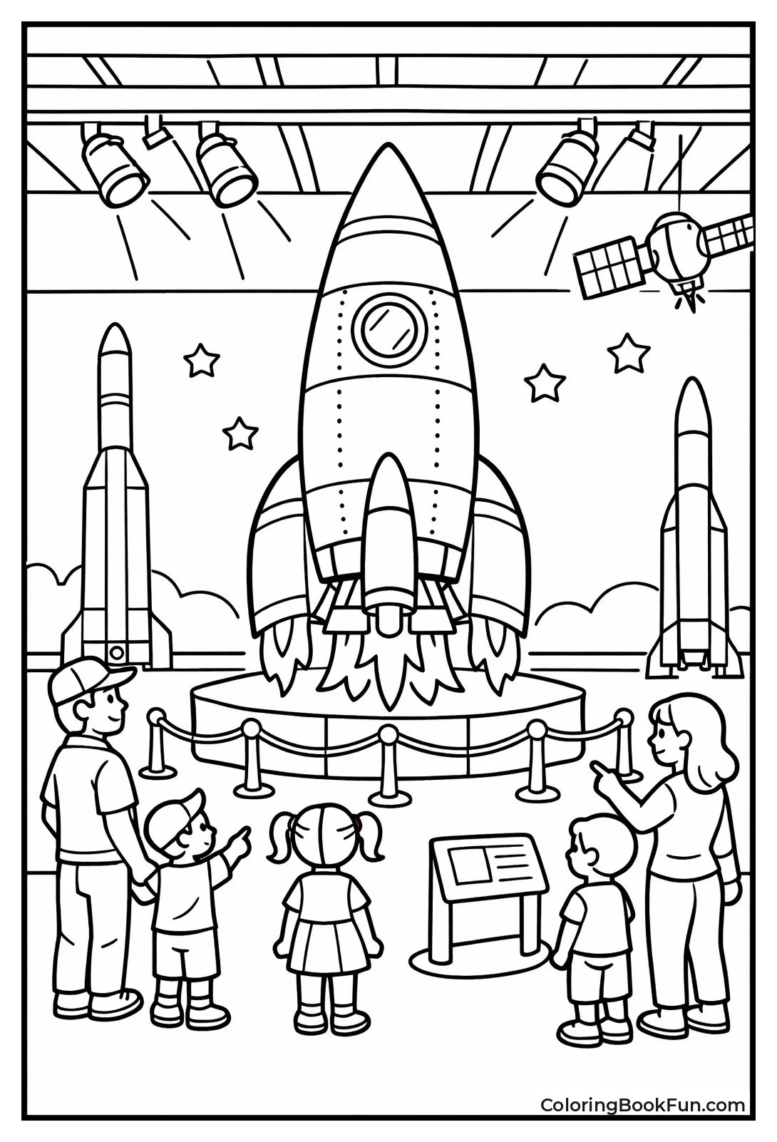 Vintage Rocket in Museum