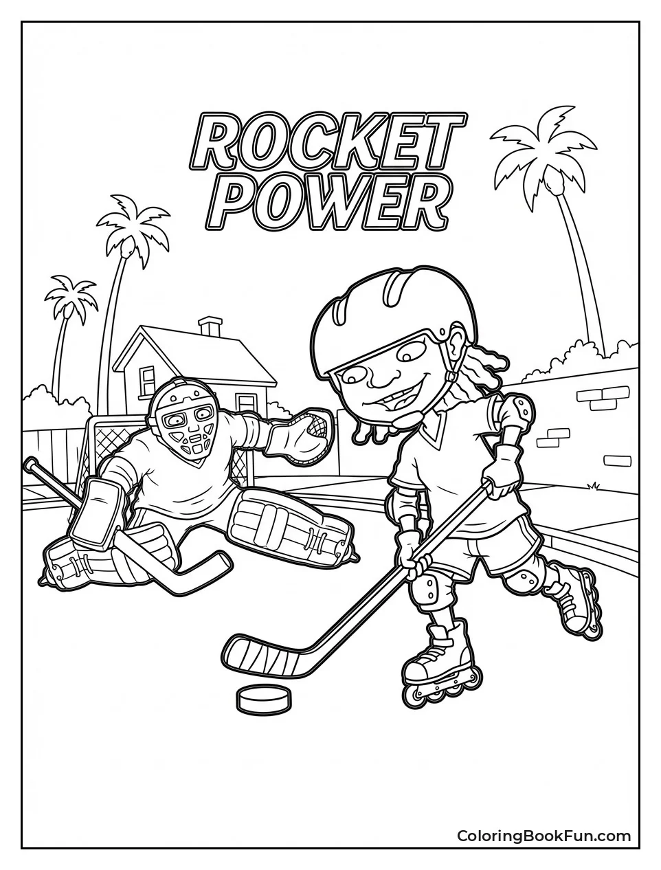 Reggie Stickhandles Puck