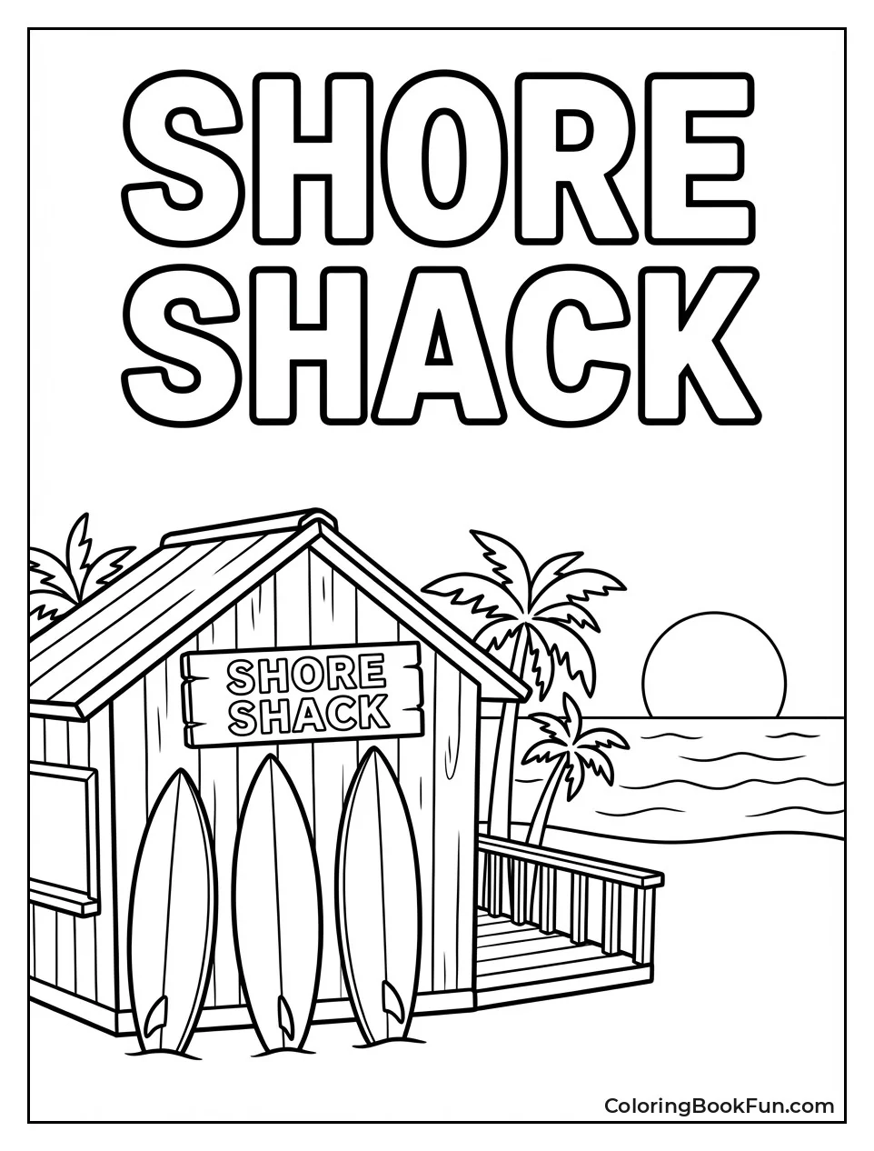 Shore Shack with Boards