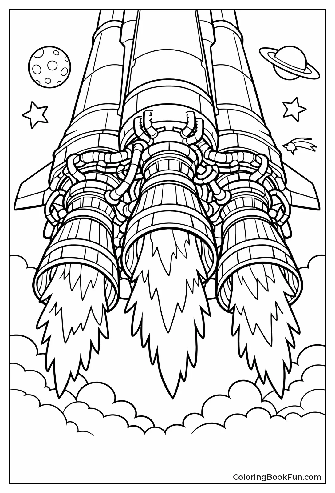 Engines Flame from Rear