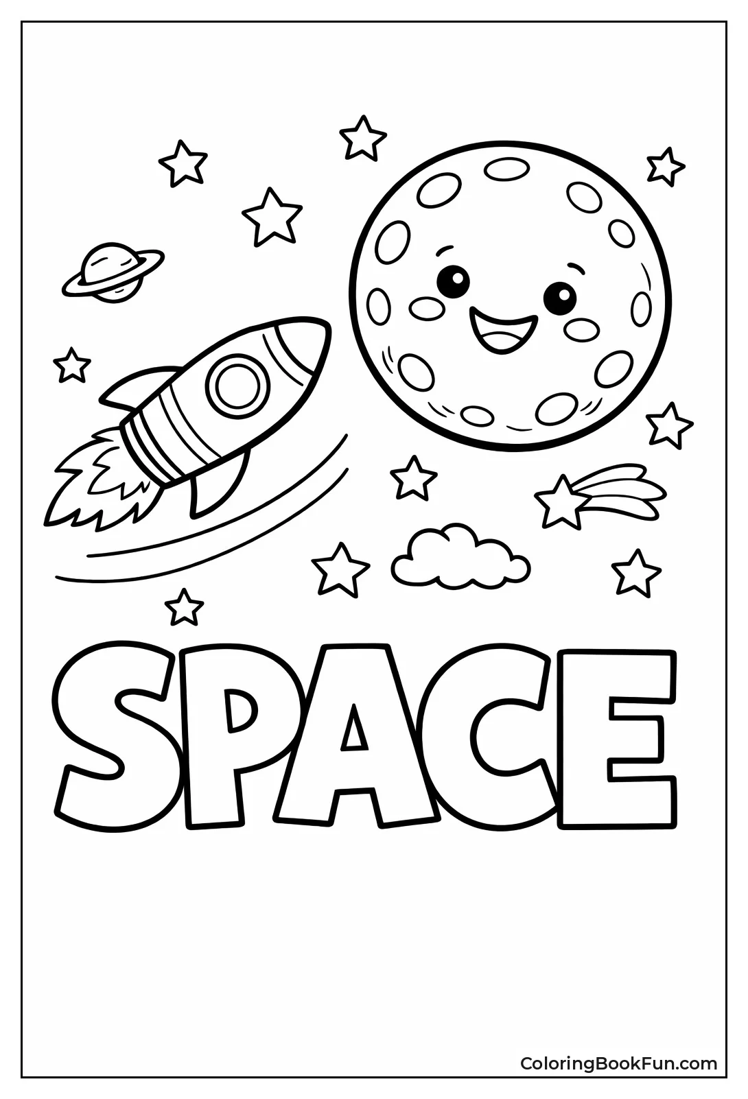 Rocket Flies to Cheerful Moon