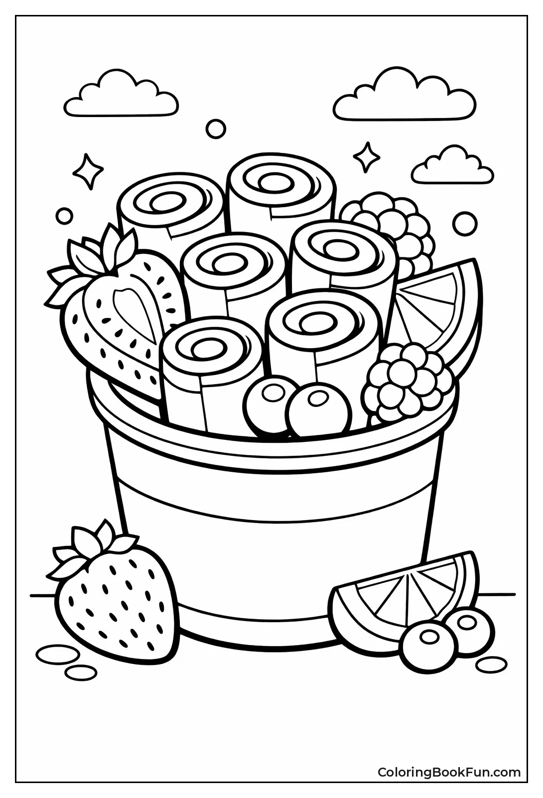 Rolled Ice Cream in Cup