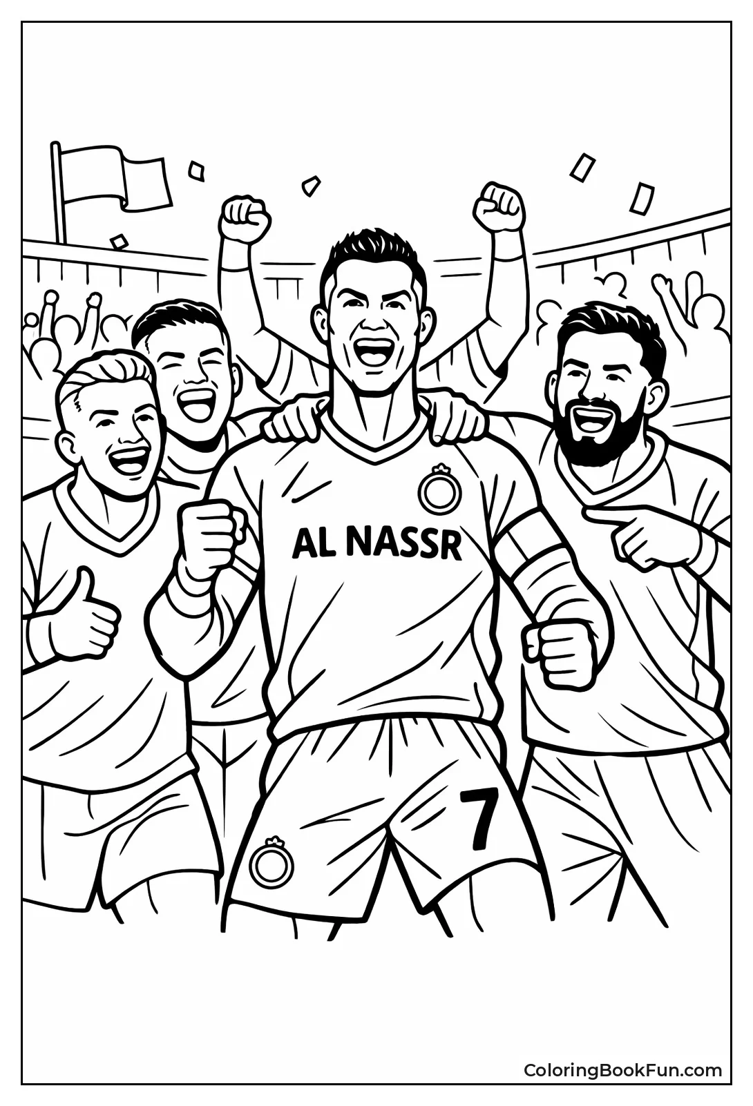 Ronaldo Cheers with Al Nassr