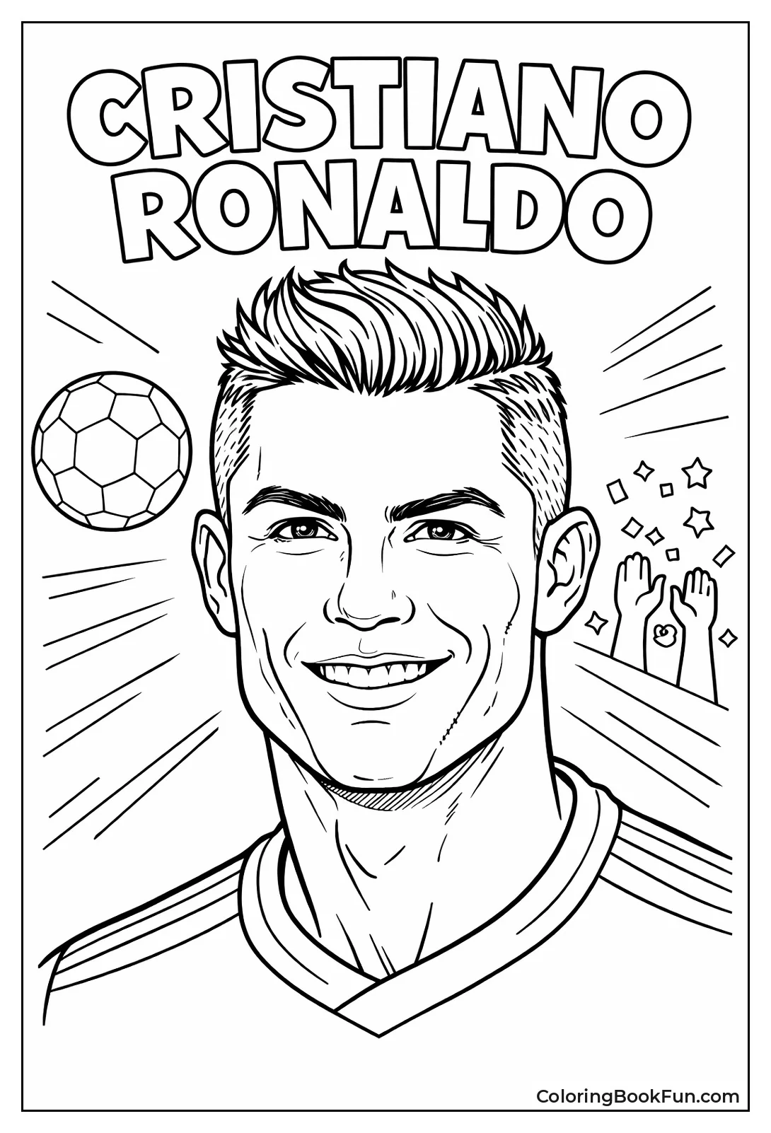 Ronaldo Face Closeup Portrait