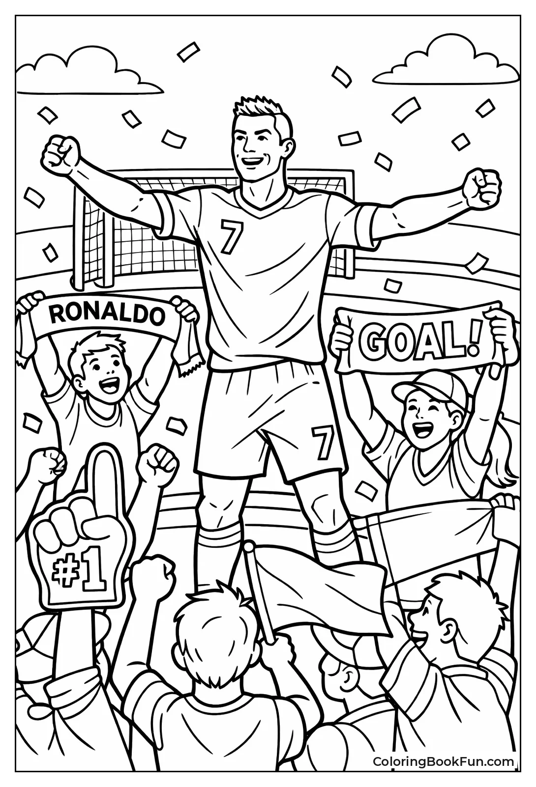 Fans Cheer Ronaldo Goal