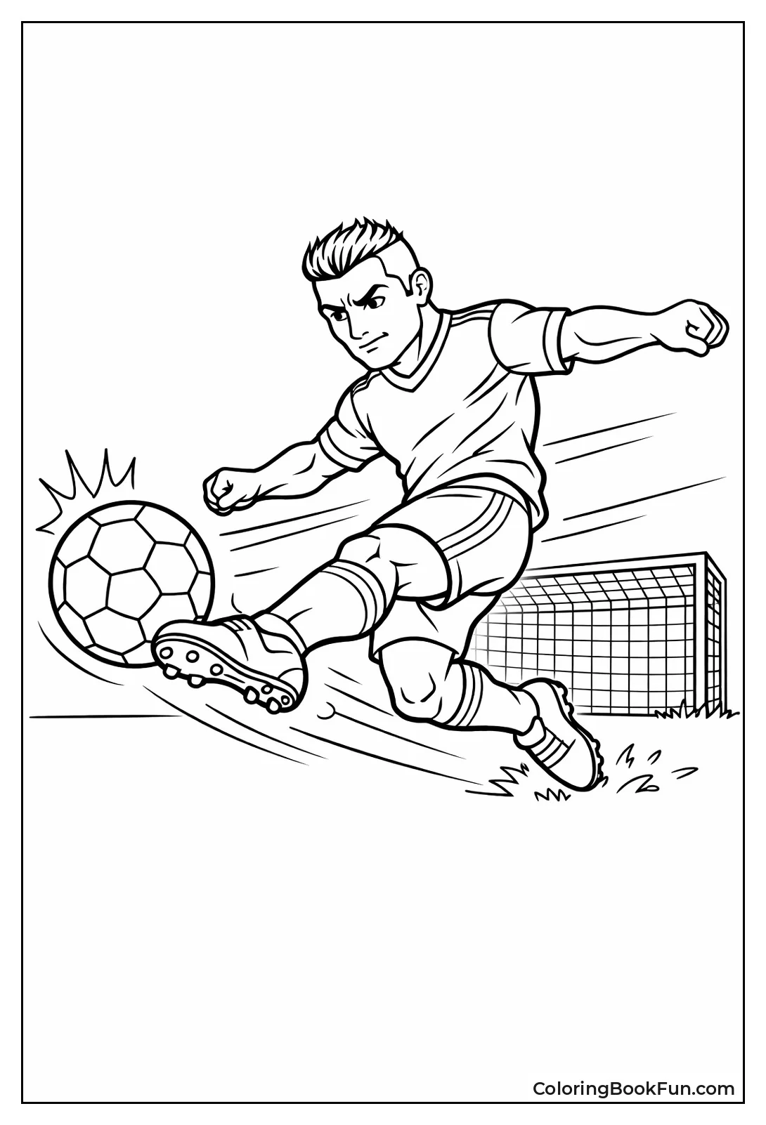 Ronaldo Kicking Football Hard