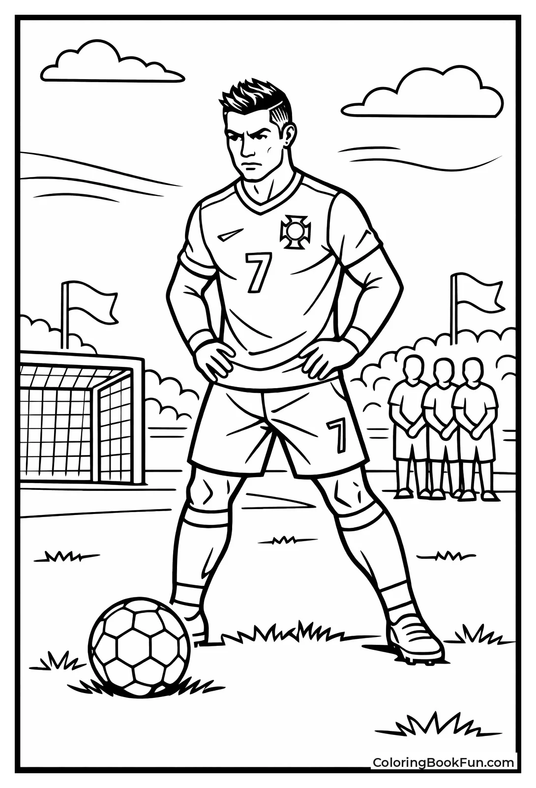 Ronaldo Aims Free Kick