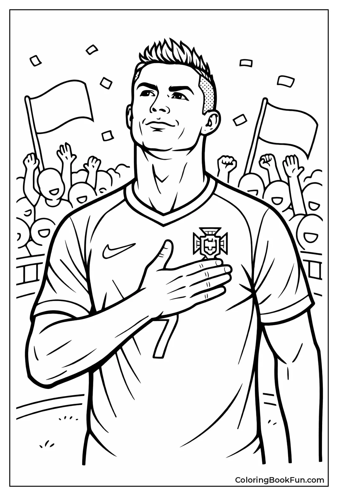 Ronaldo Puts Hand on Heart