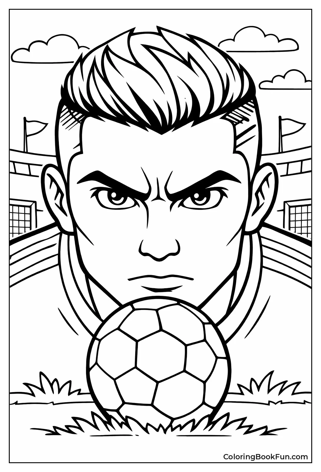 Ronaldo Stares with Intensity