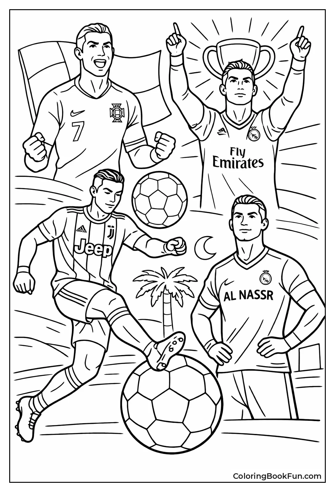 Ronaldo Jerseys Collage