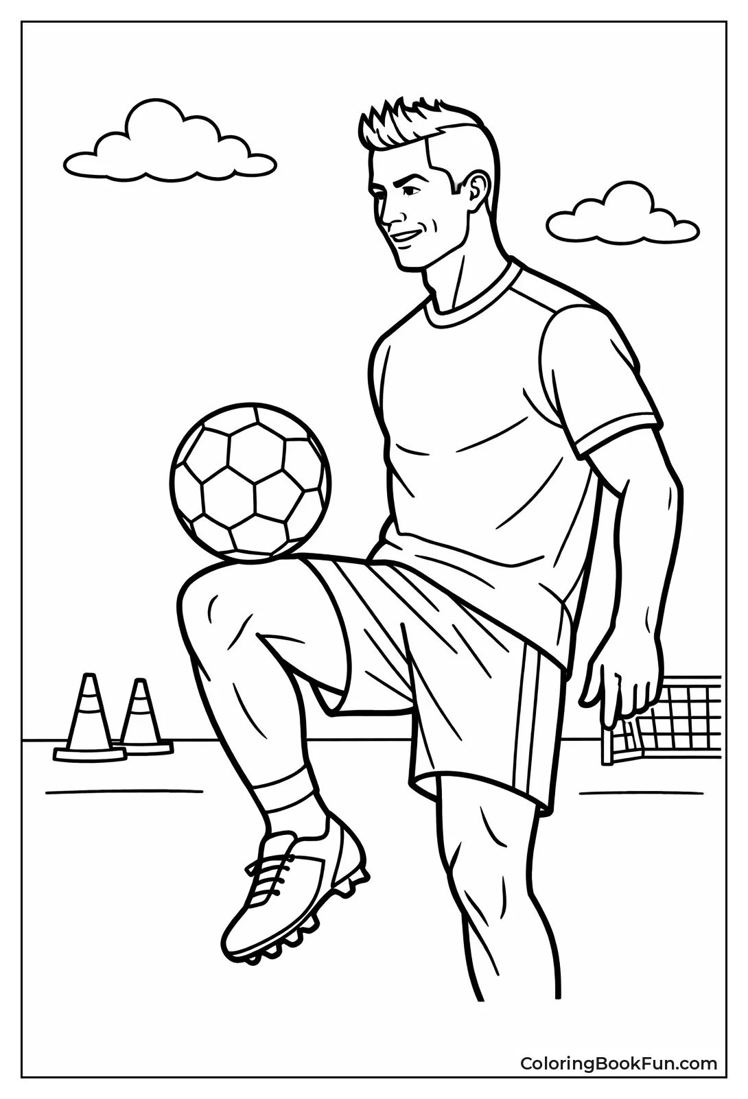 Ronaldo Juggles Soccer Ball