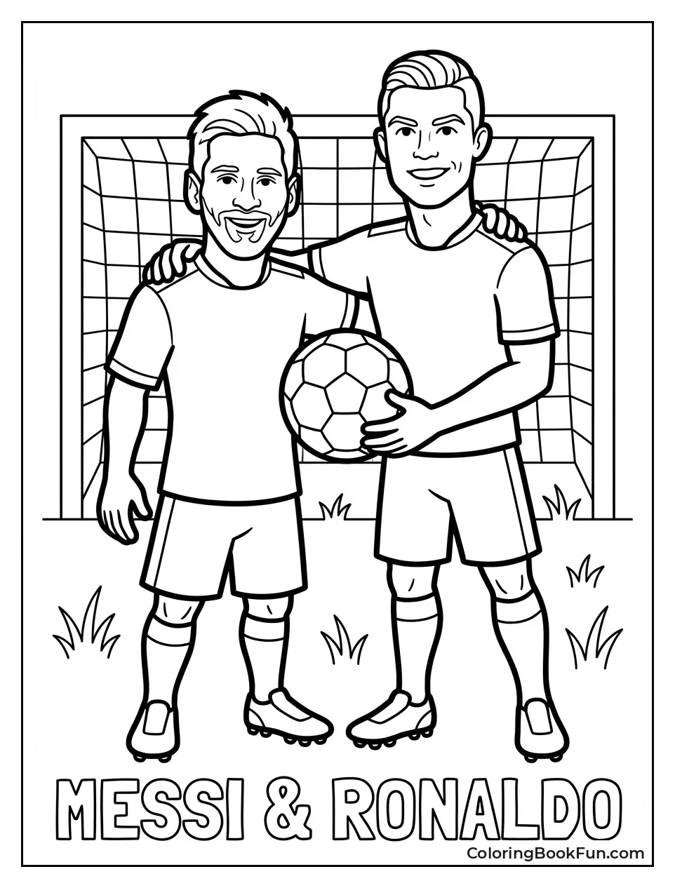 Friendly Ronaldo Messi Pose