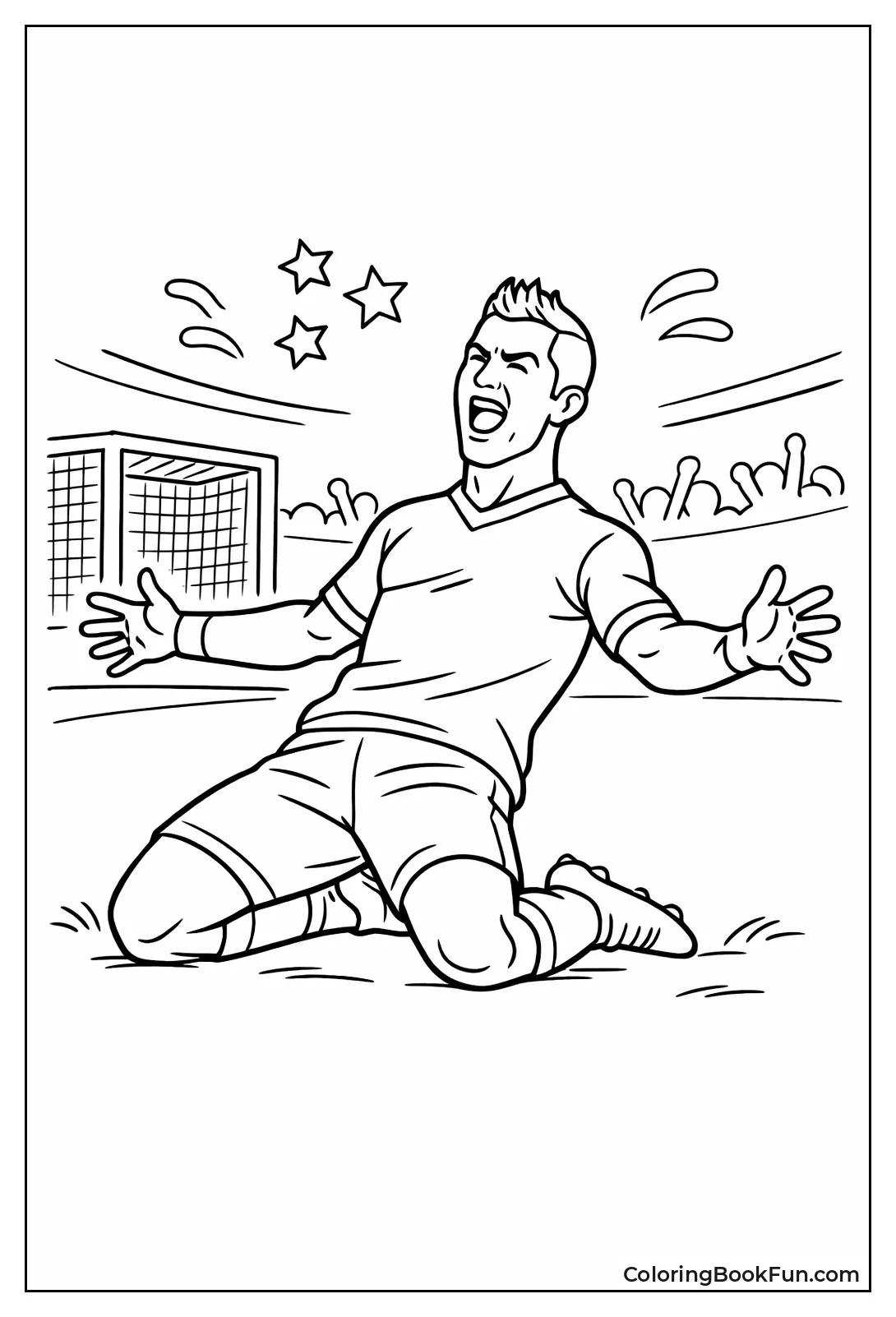 Ronaldo Celebrating Goal Pose