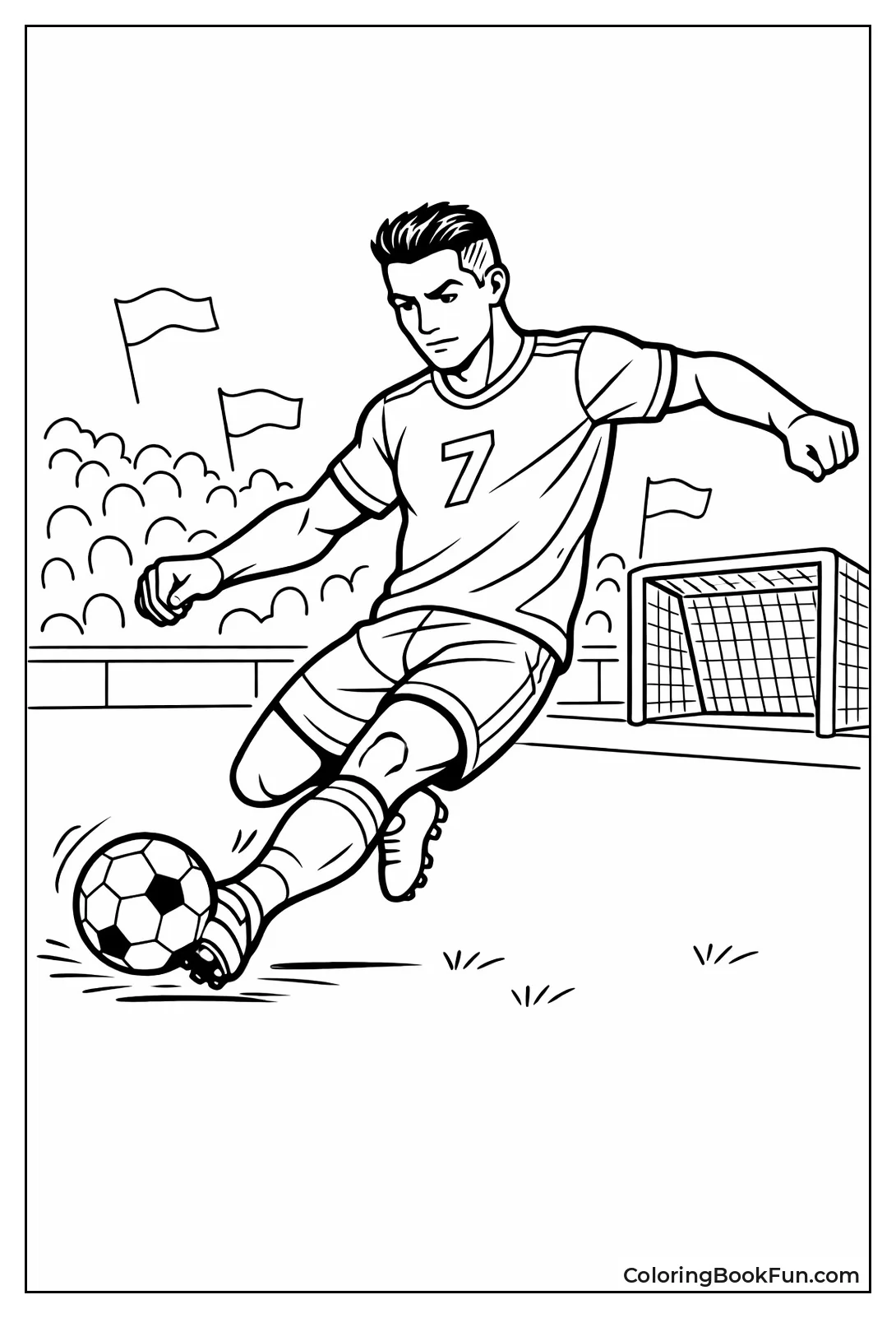 Ronaldo Kicking Soccer Ball
