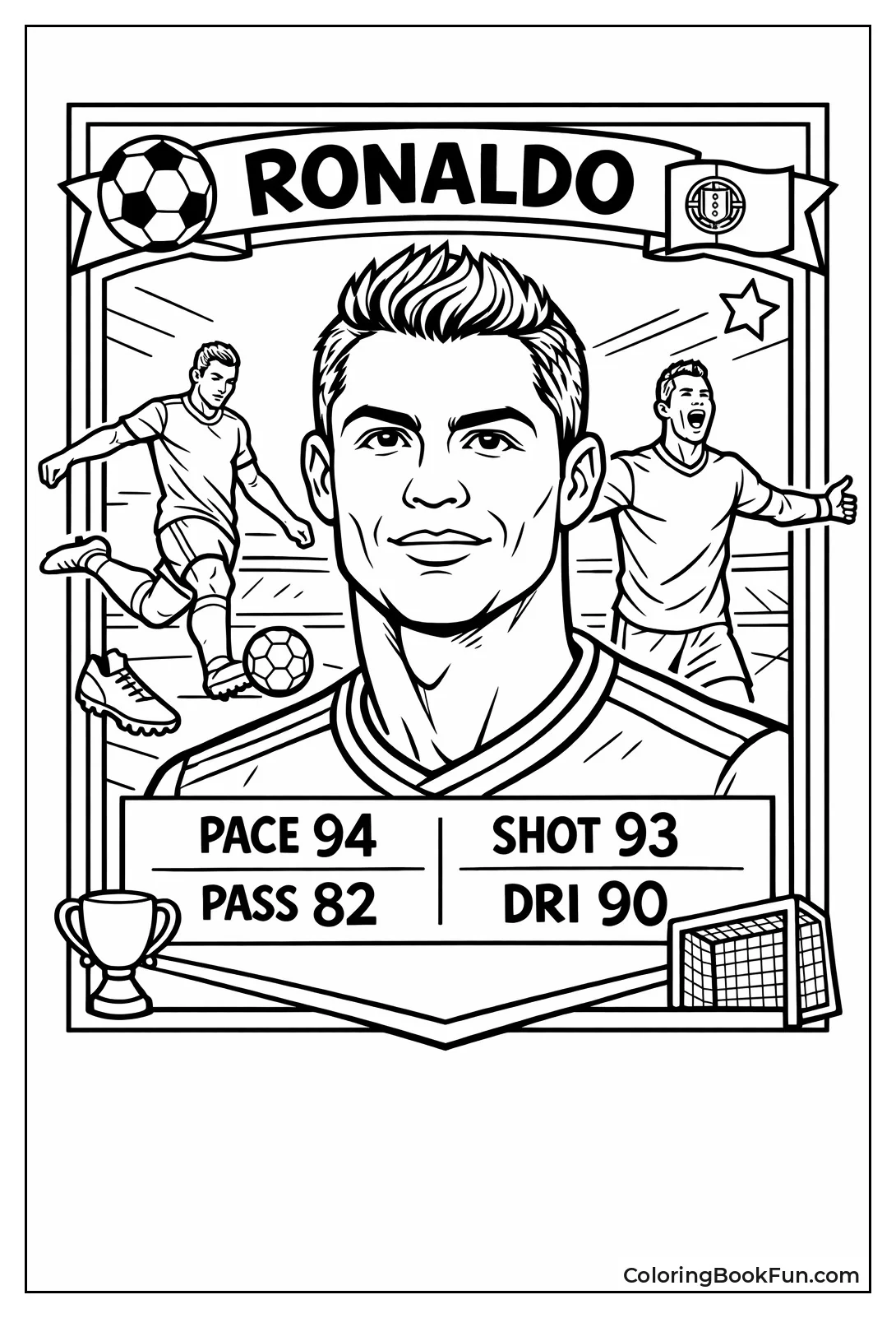 Ronaldo Trading Card Design