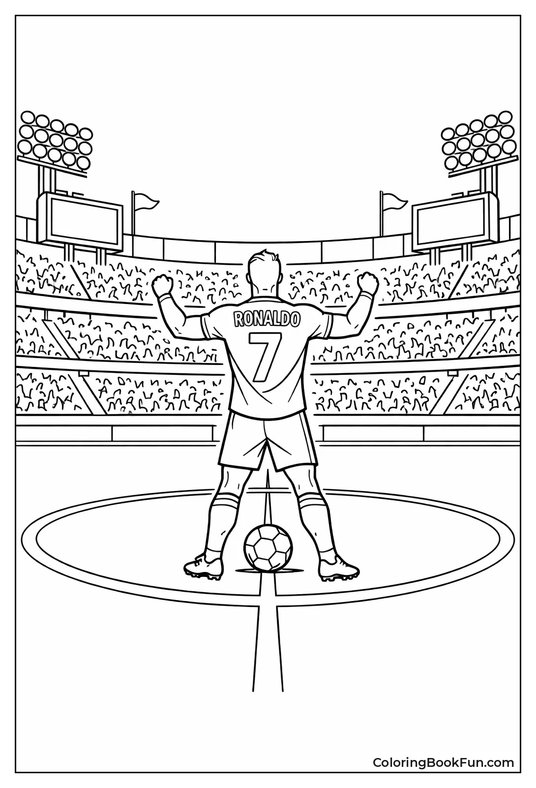 Ronaldo in Night Stadium