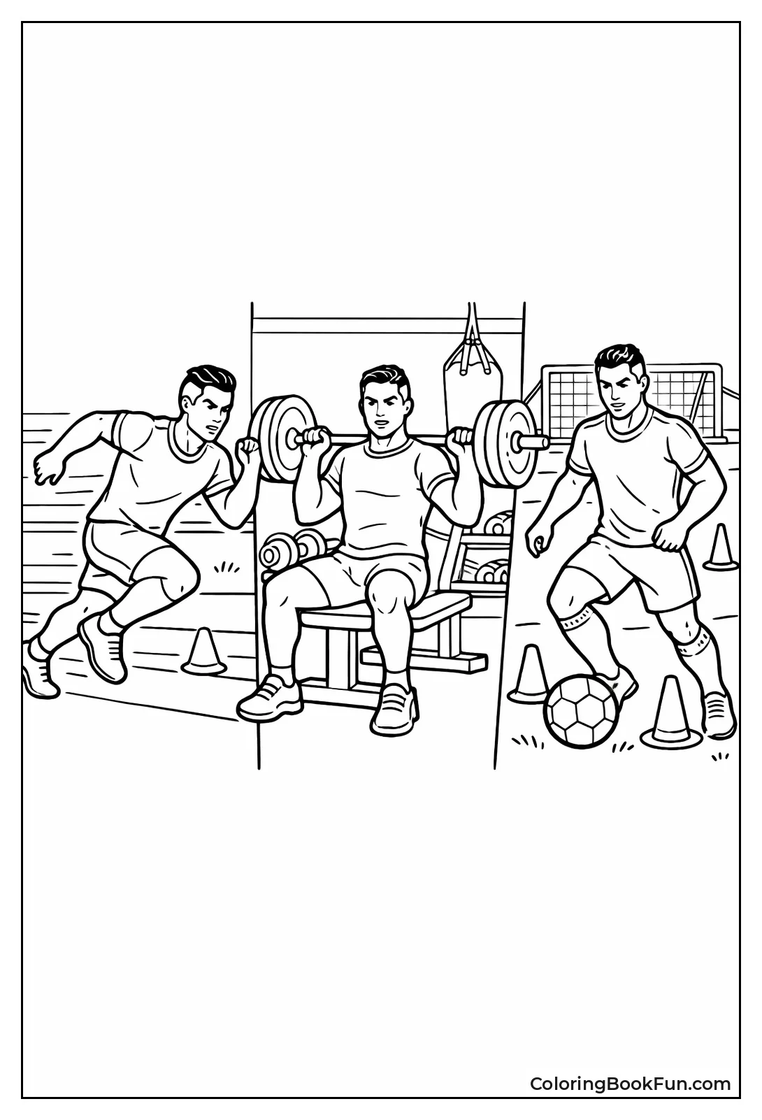 Ronaldo Training Workout Scene