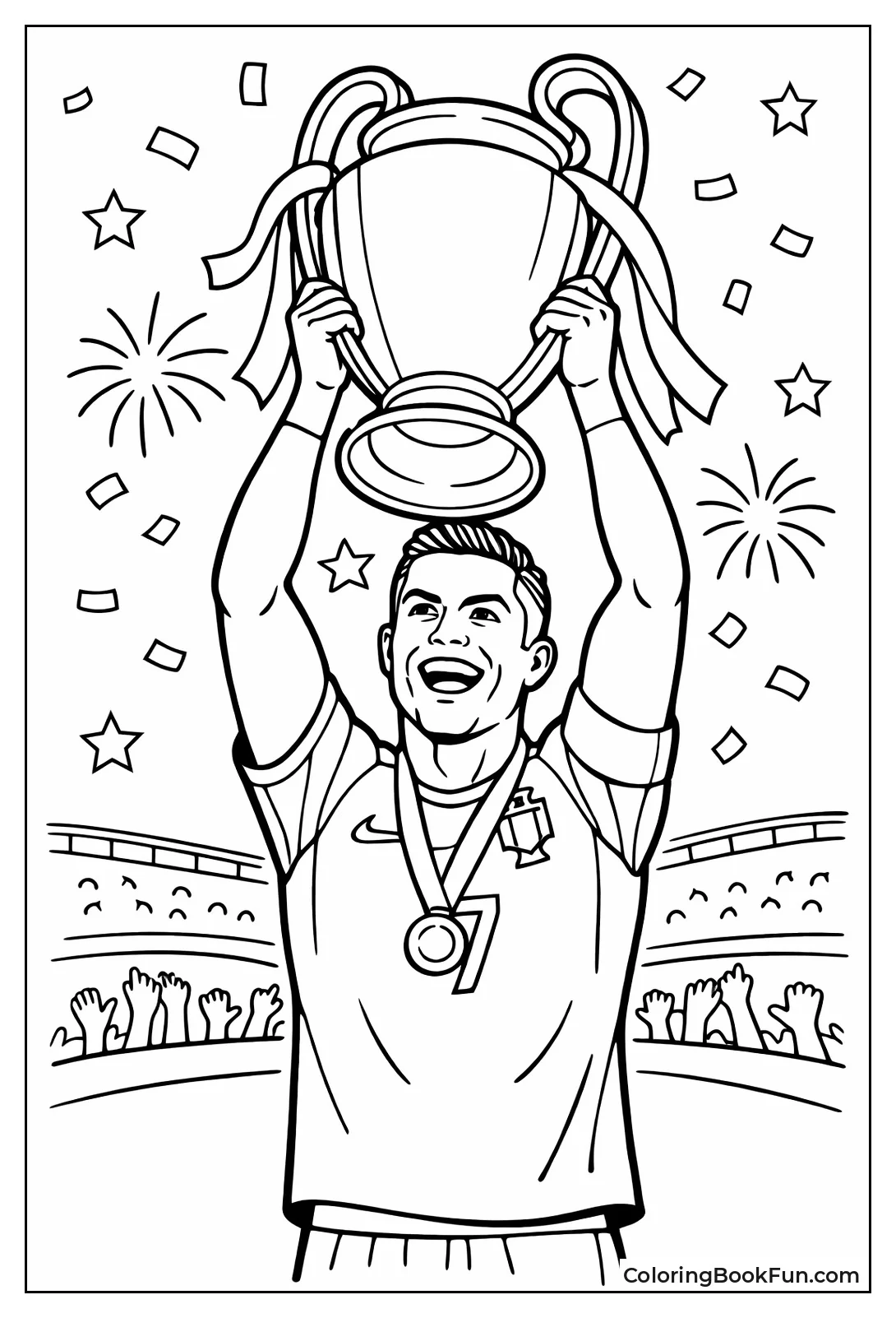 Ronaldo Raises Champions Trophy