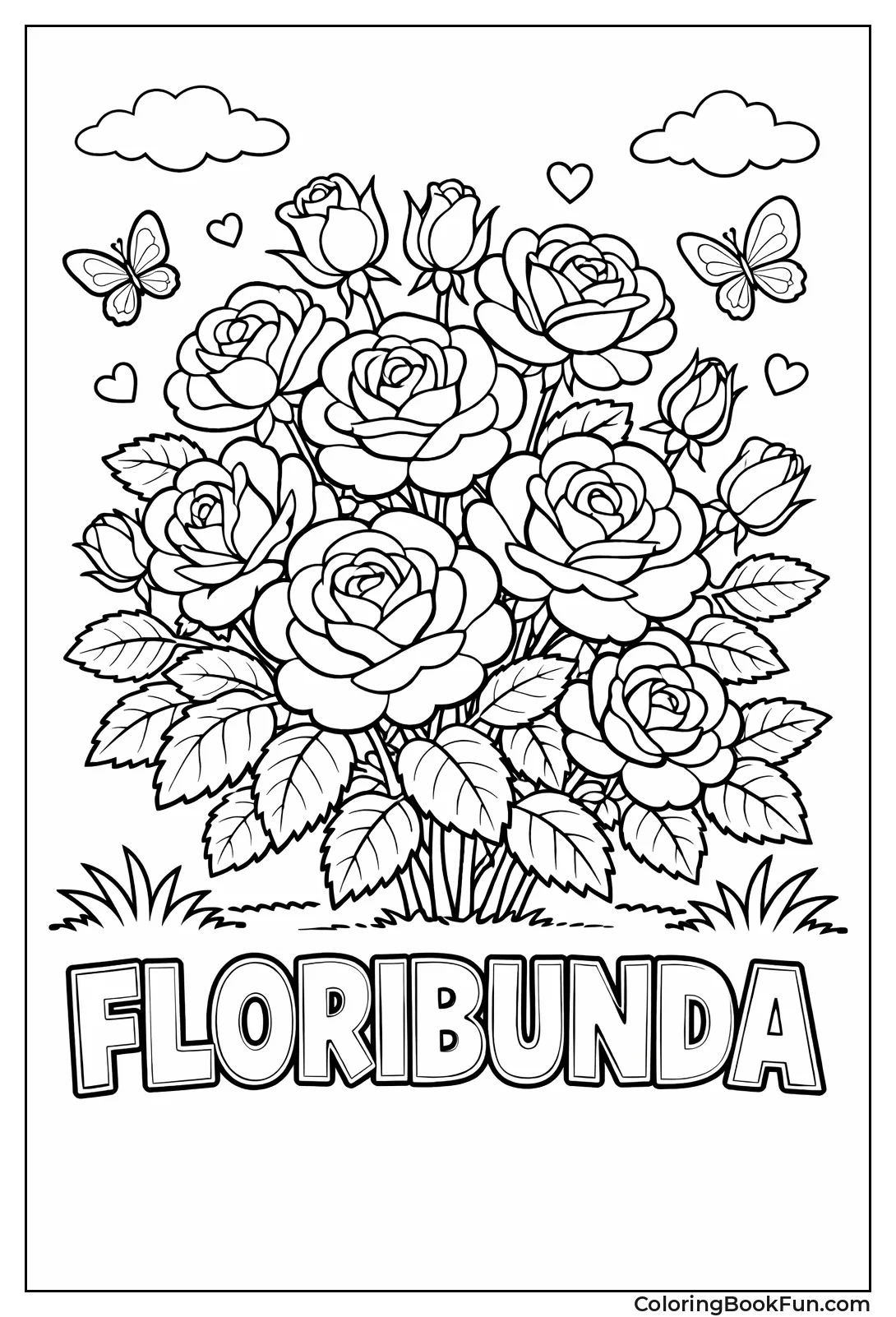 Floribunda Rose Clusters