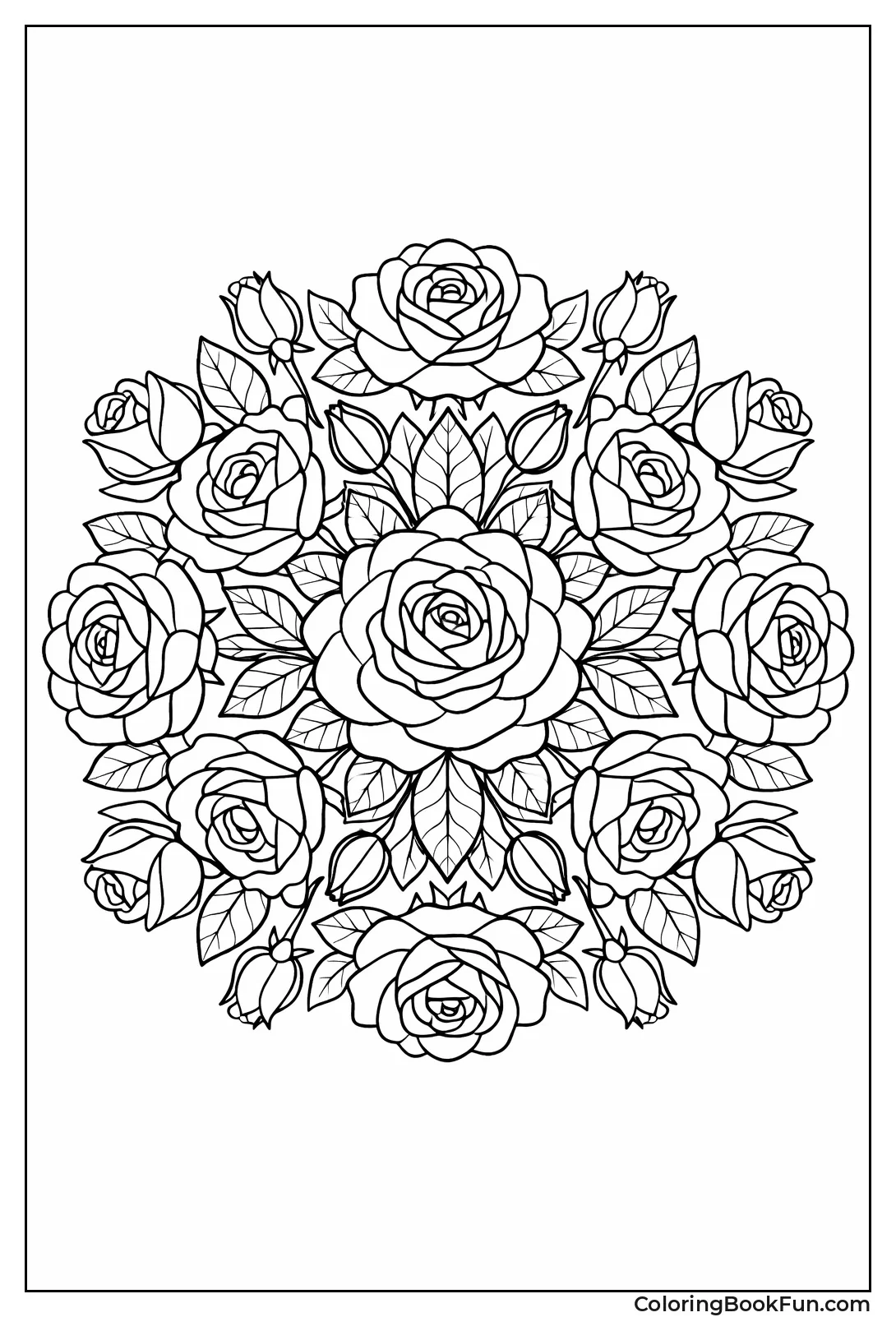 Rose Mandala Design