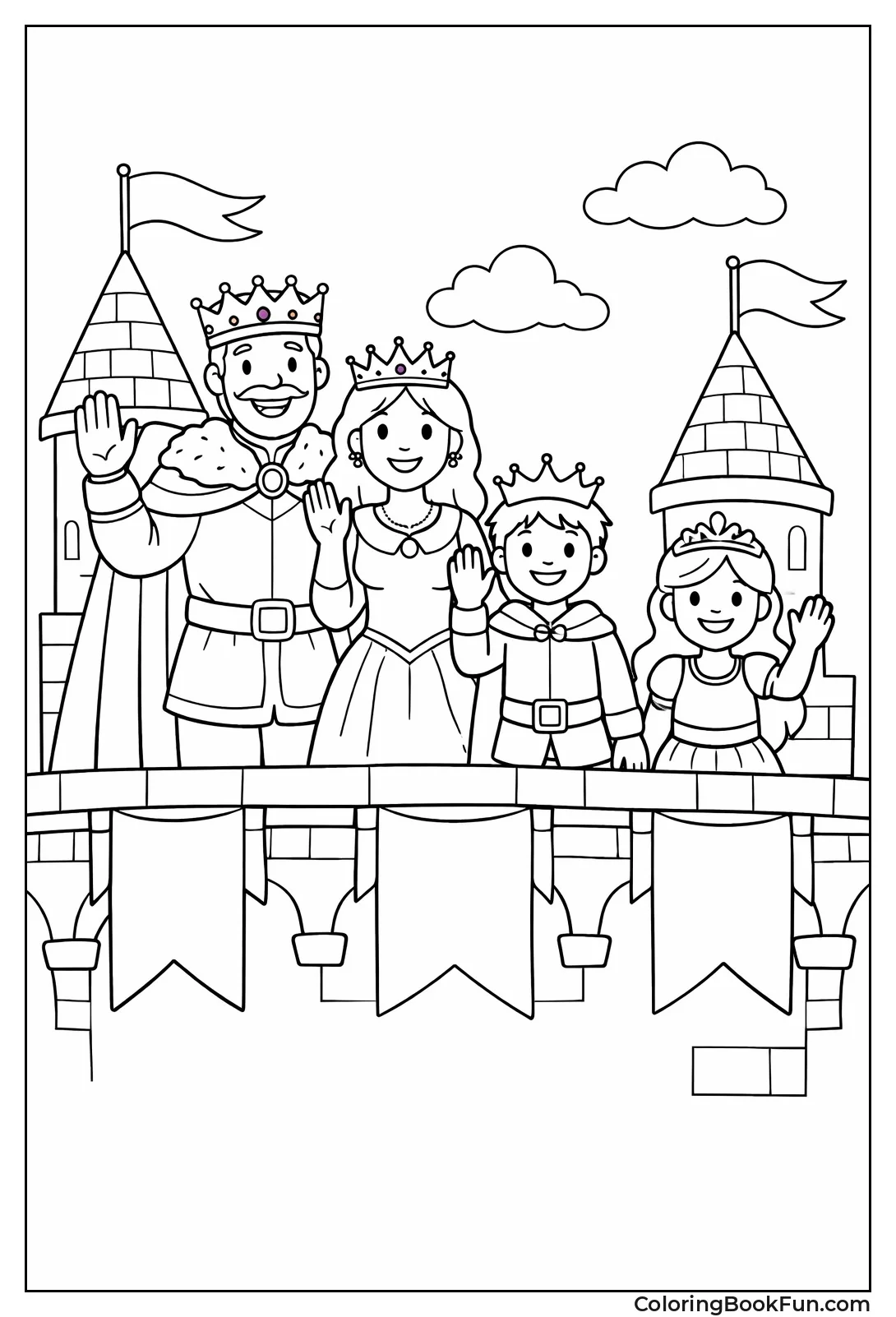 Royal Family Castle Balcony