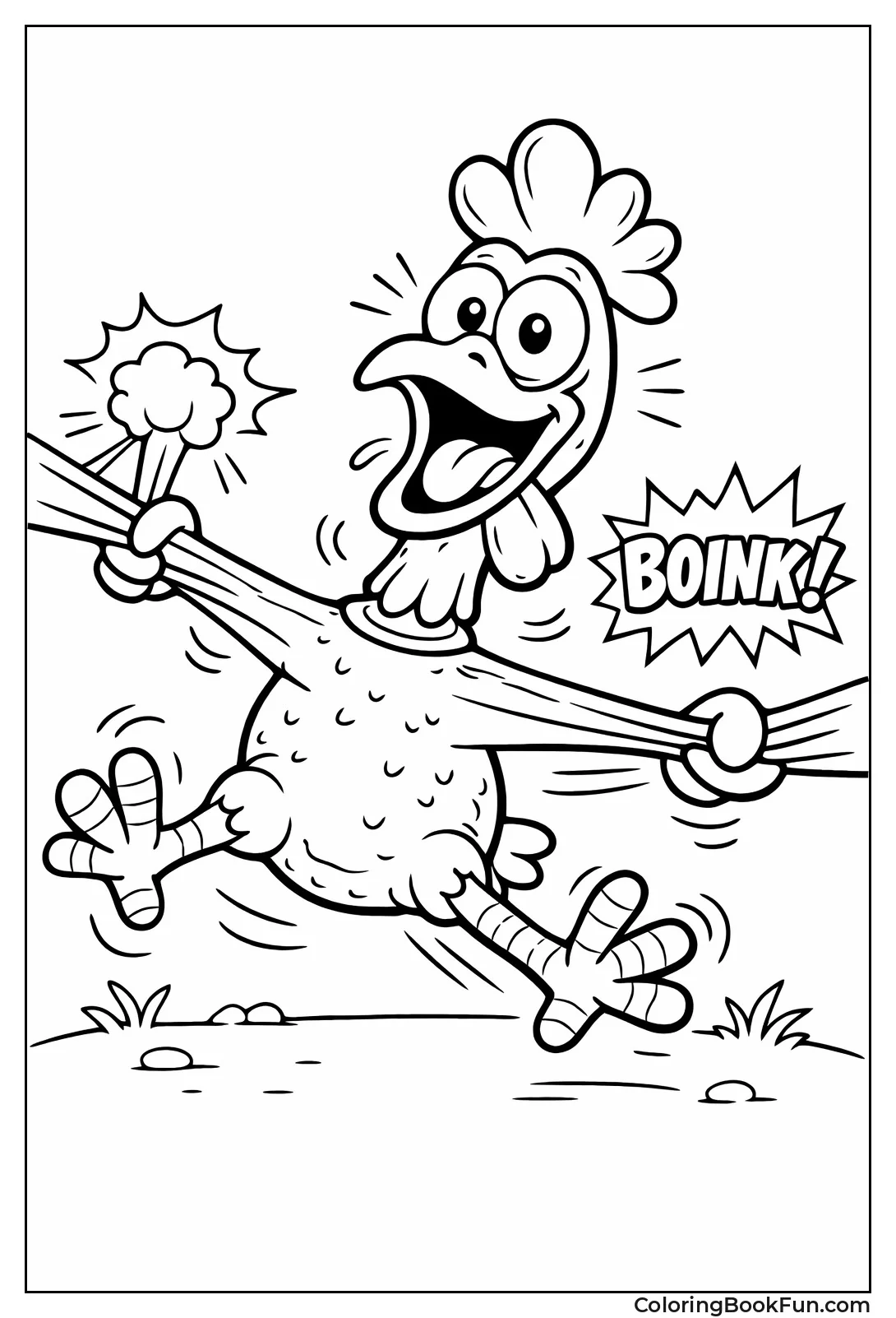 Goofy Rubber Chicken Toy