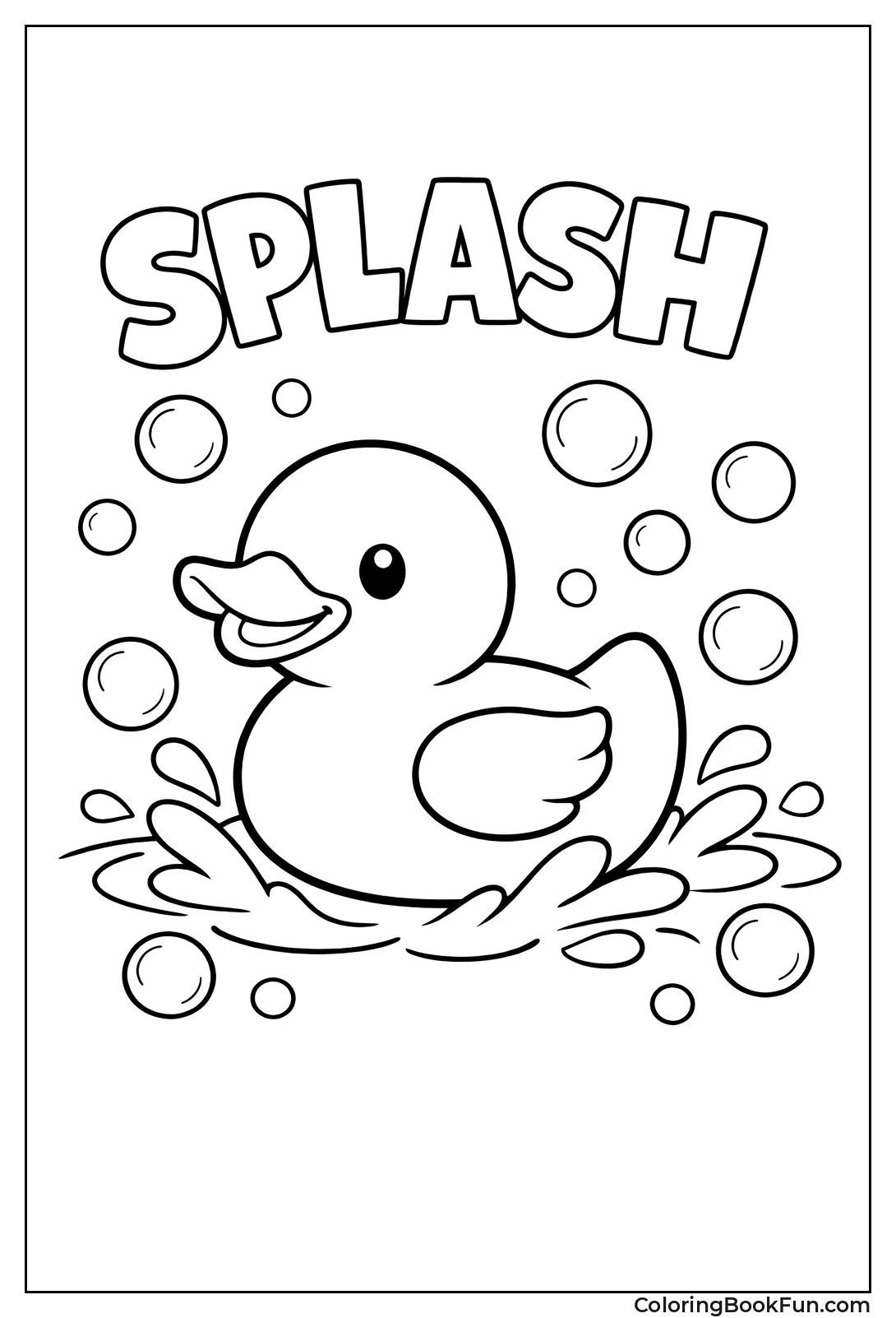 Rubber Ducky with Bubbles