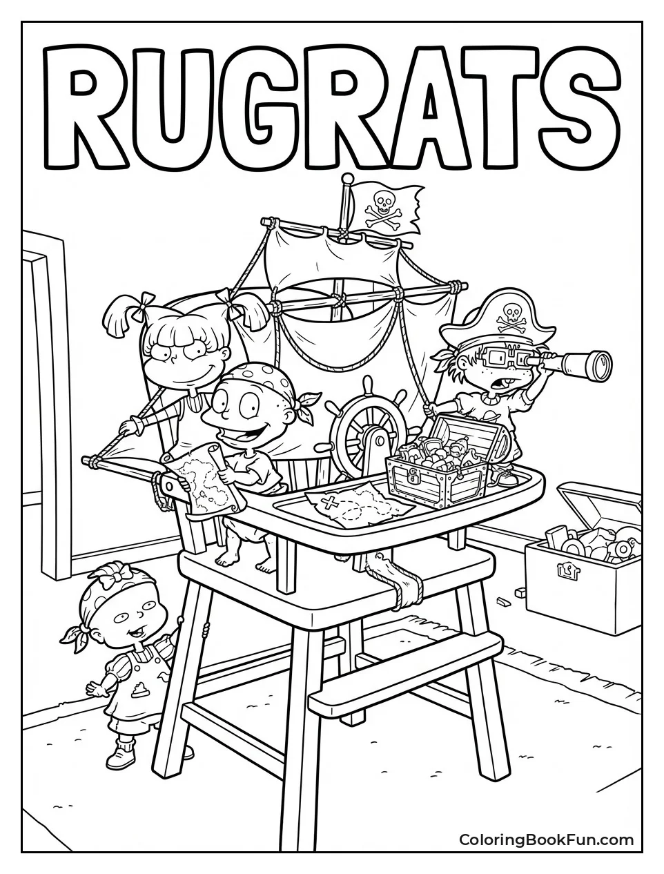 Babies Sail High Chair Ship