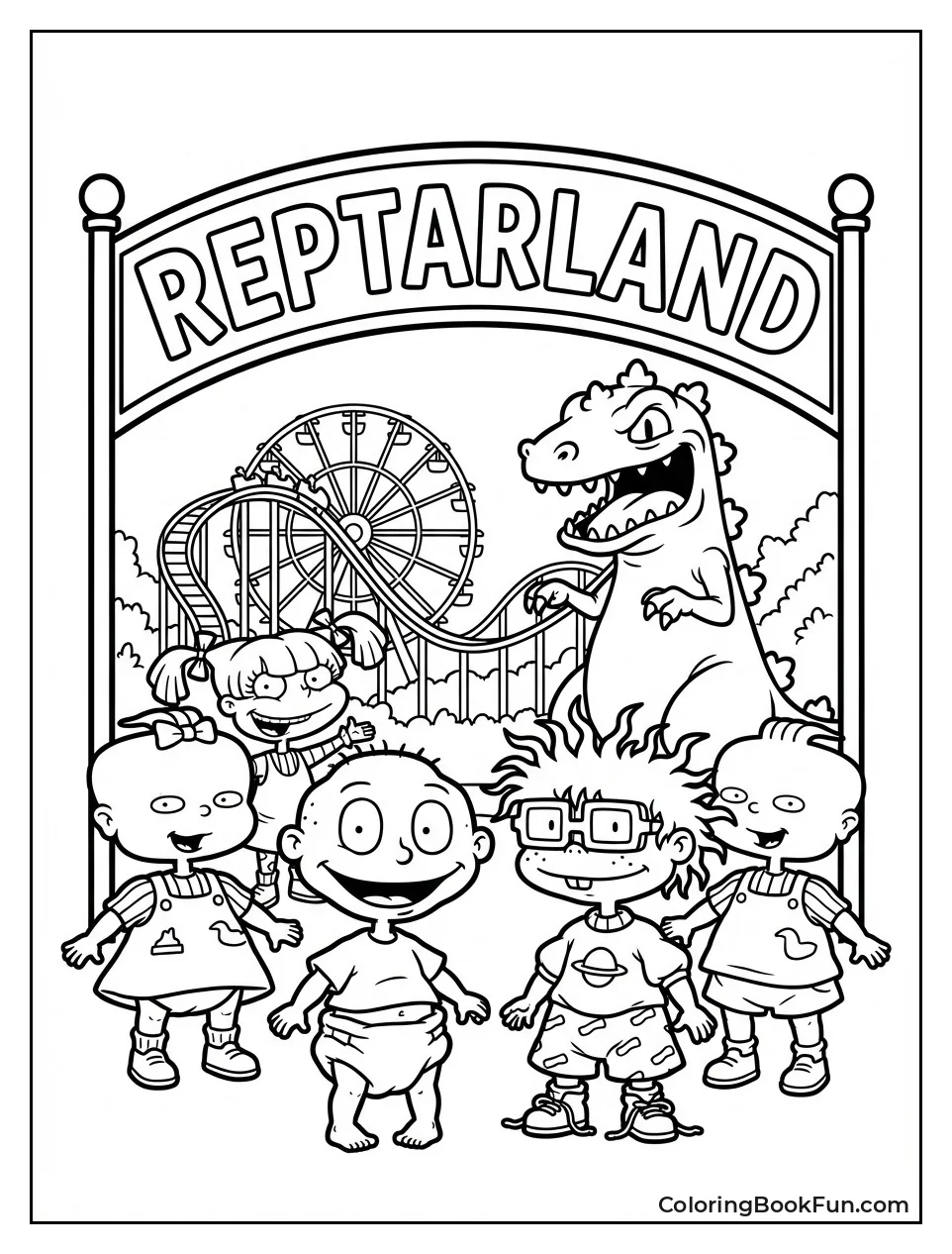 Giant Reptarland Park Rides