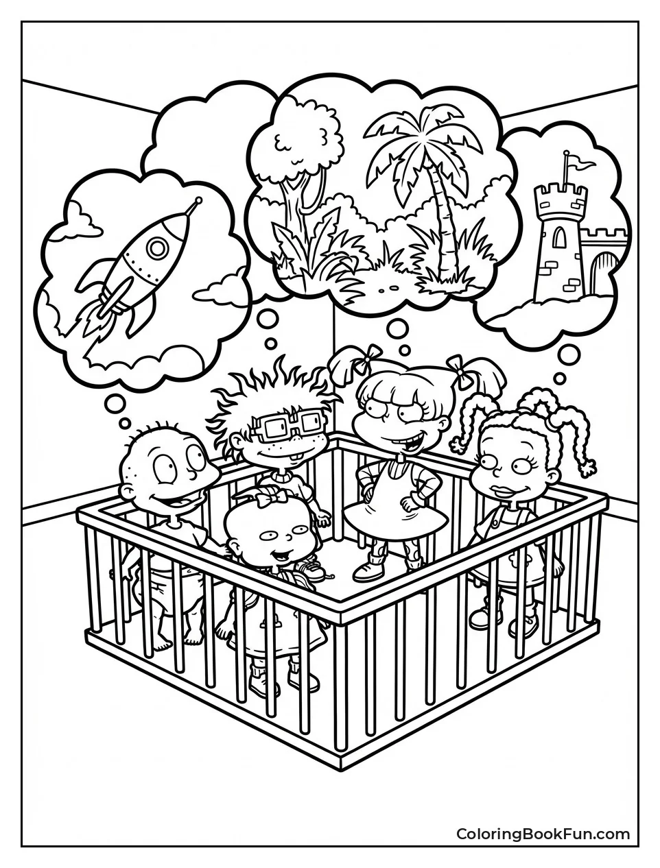 Rugrats Gather in Playpen