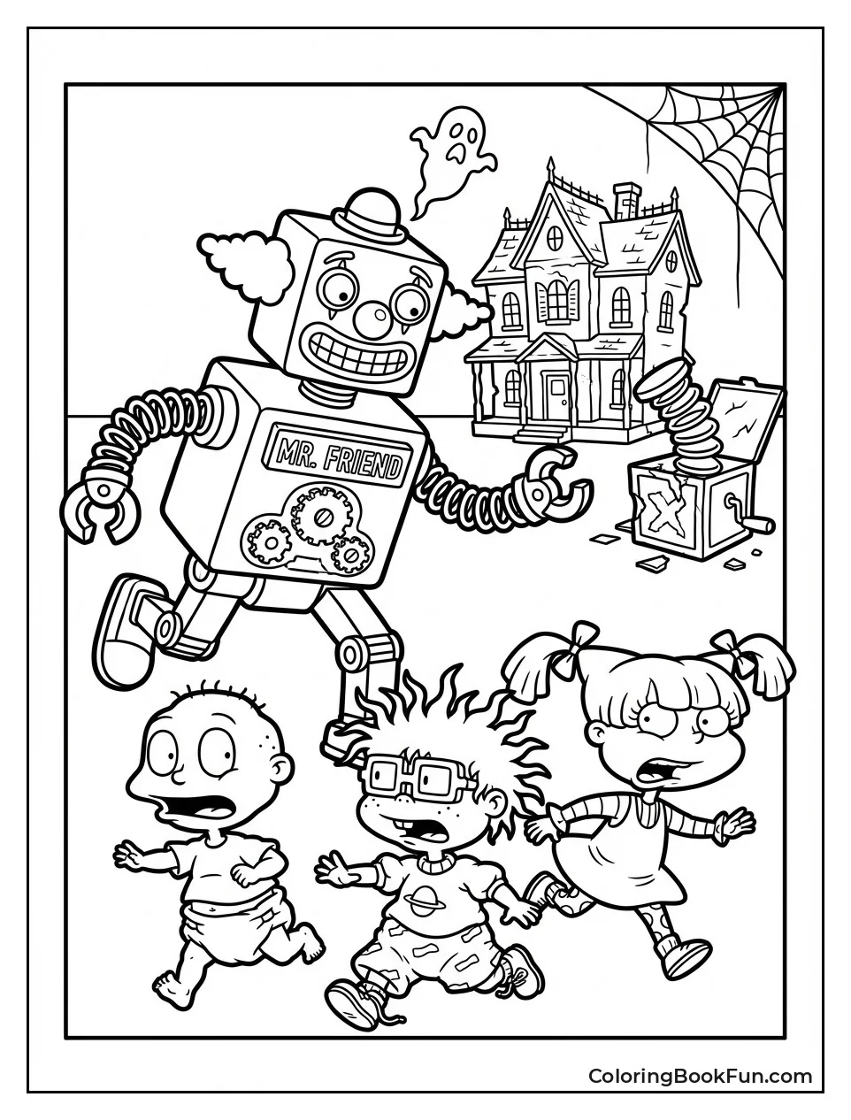 Robot Chases Scared Babies