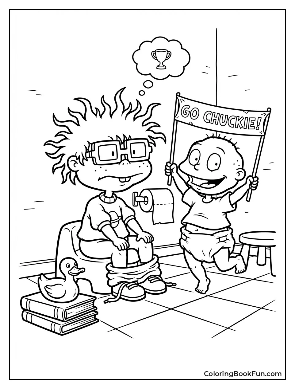 Chuckie Tries Potty Chair