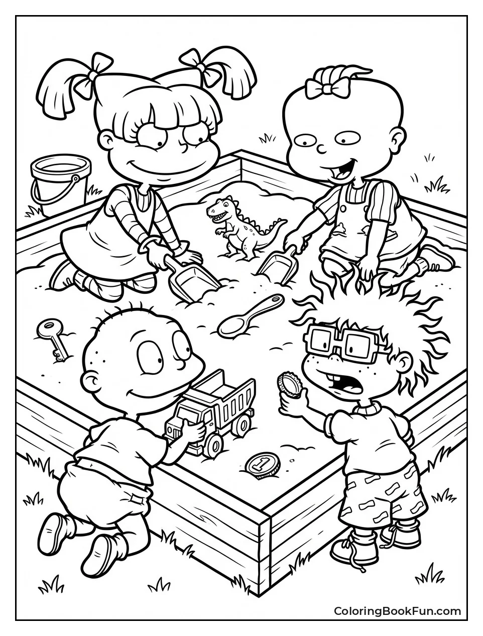 Kids Dig Sandbox Treasures
