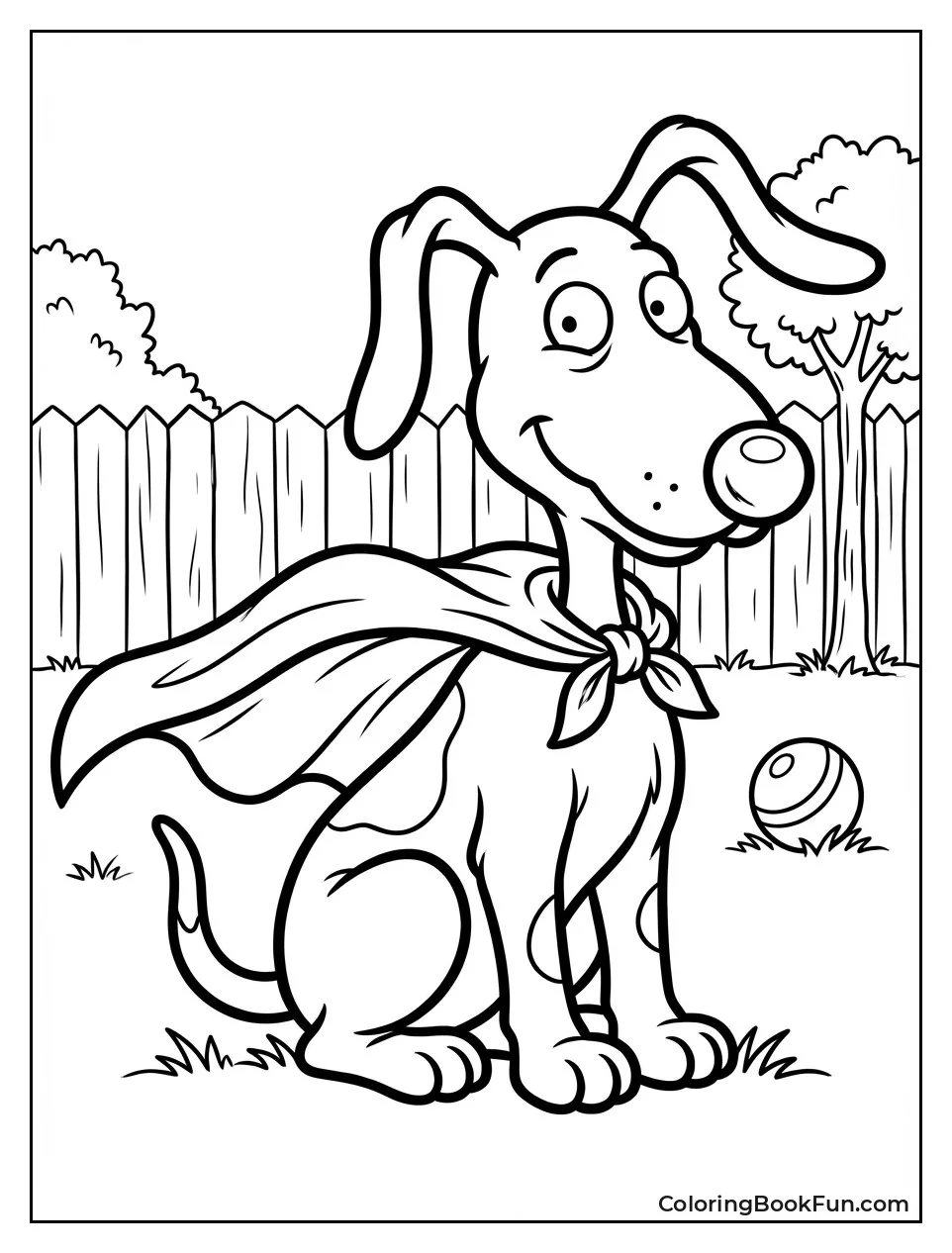 Spike Wears Hero Cape