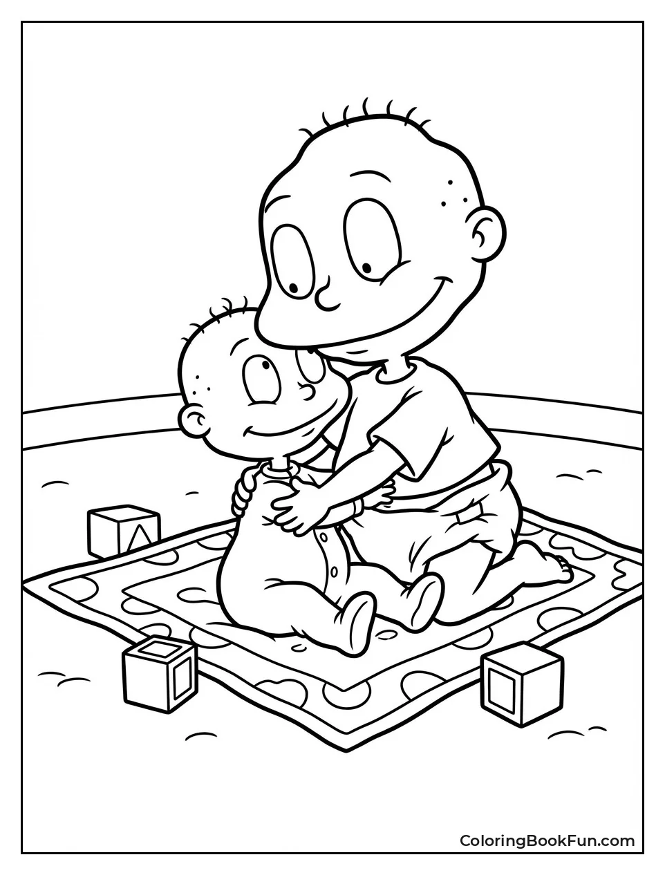 Tommy Hugs Little Dil