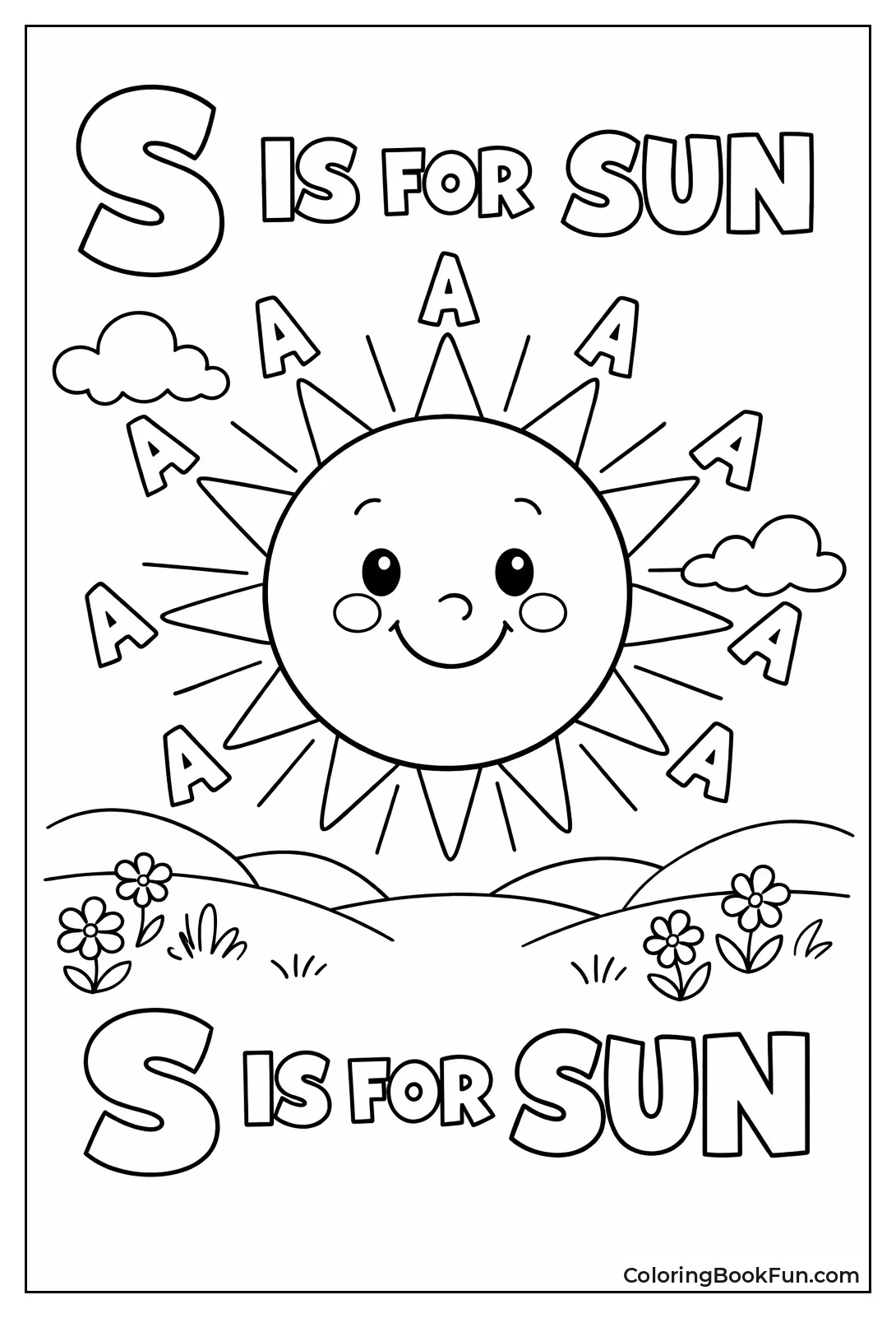 Sun Shaped like Letter S