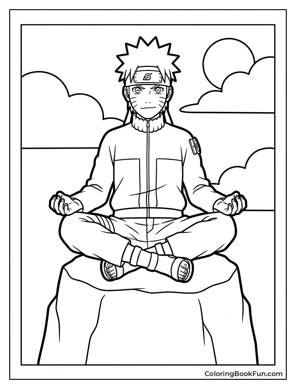 Naruto Meditates in Sage Mode