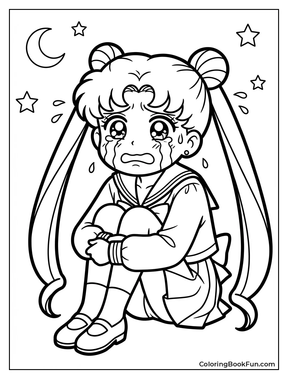Chibi Usagi Cries Big Tears