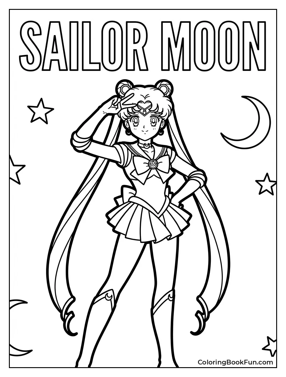 Sailor Moon Makes V Sign