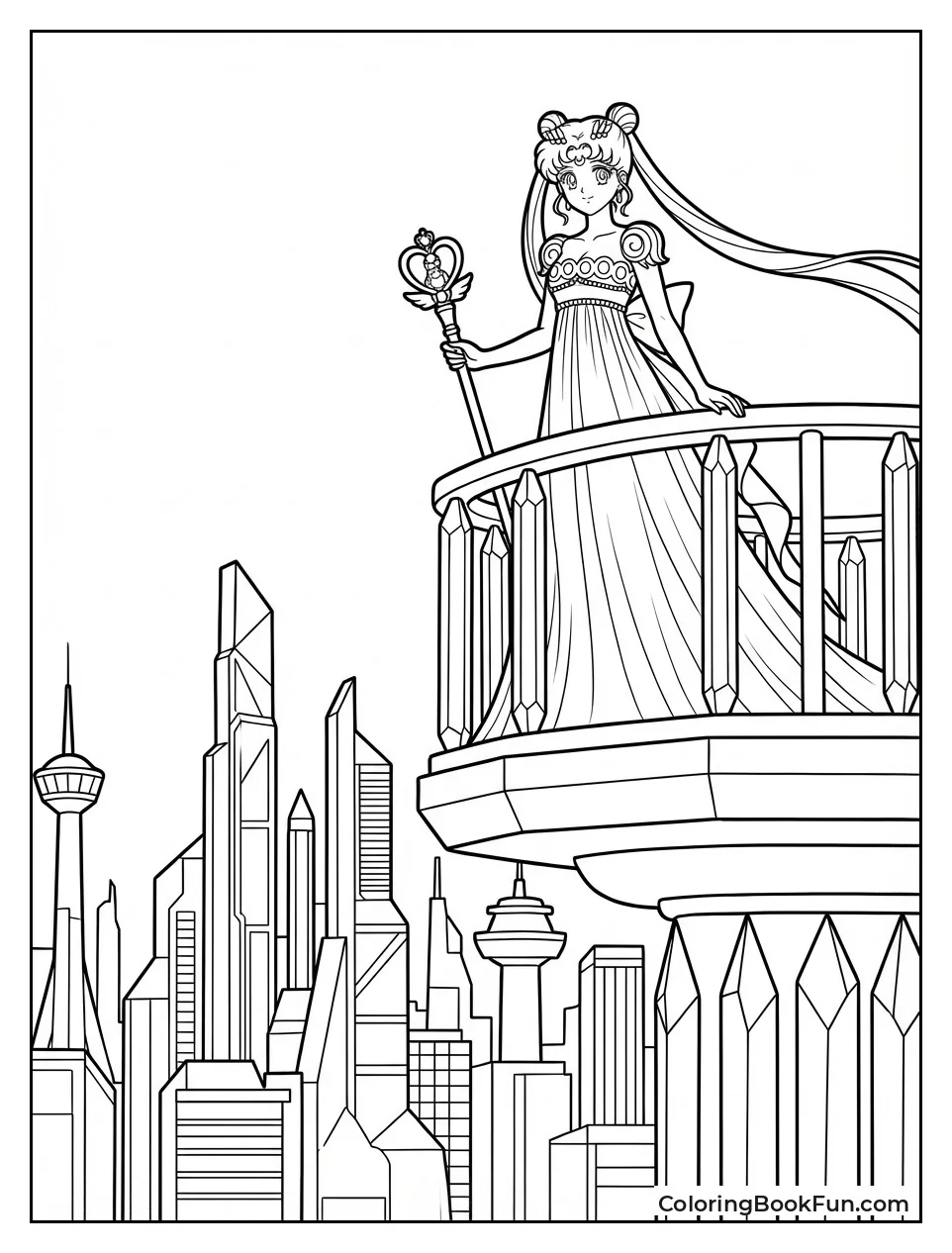 Neo-Queen Views Crystal Tokyo