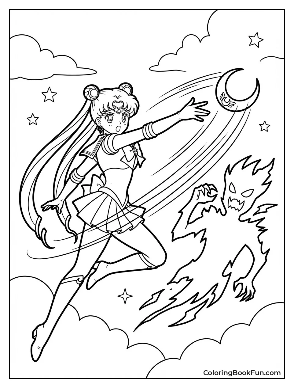 Sailor Moon Throws Tiara