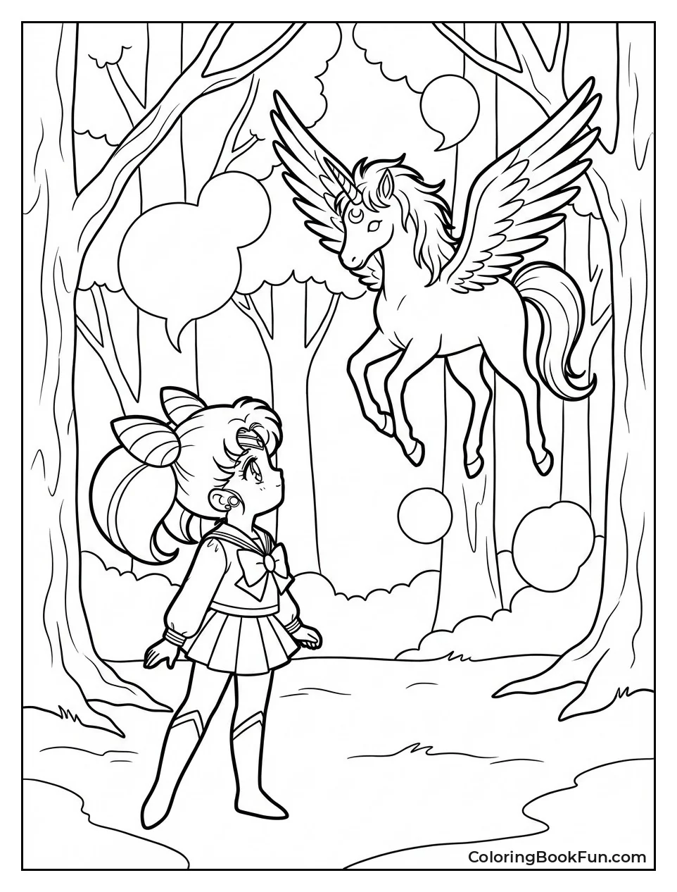 Chibi-Usa Meets Dream Pegasus