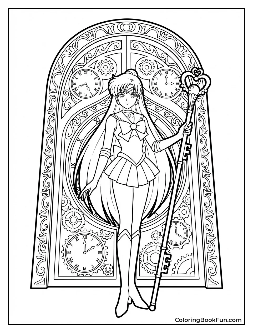 Sailor Pluto Guards Time Door