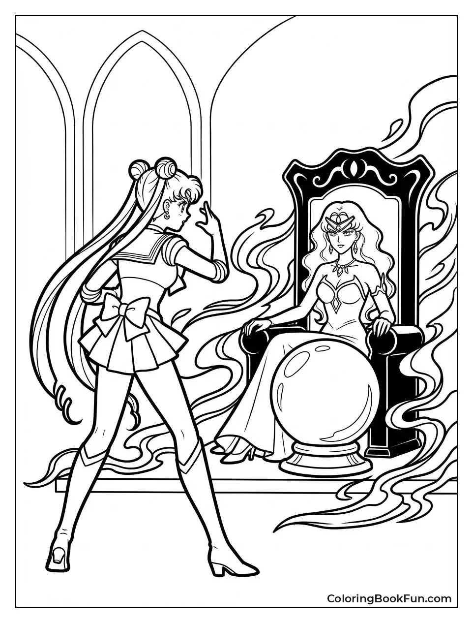 Sailor Moon Faces Queen Beryl